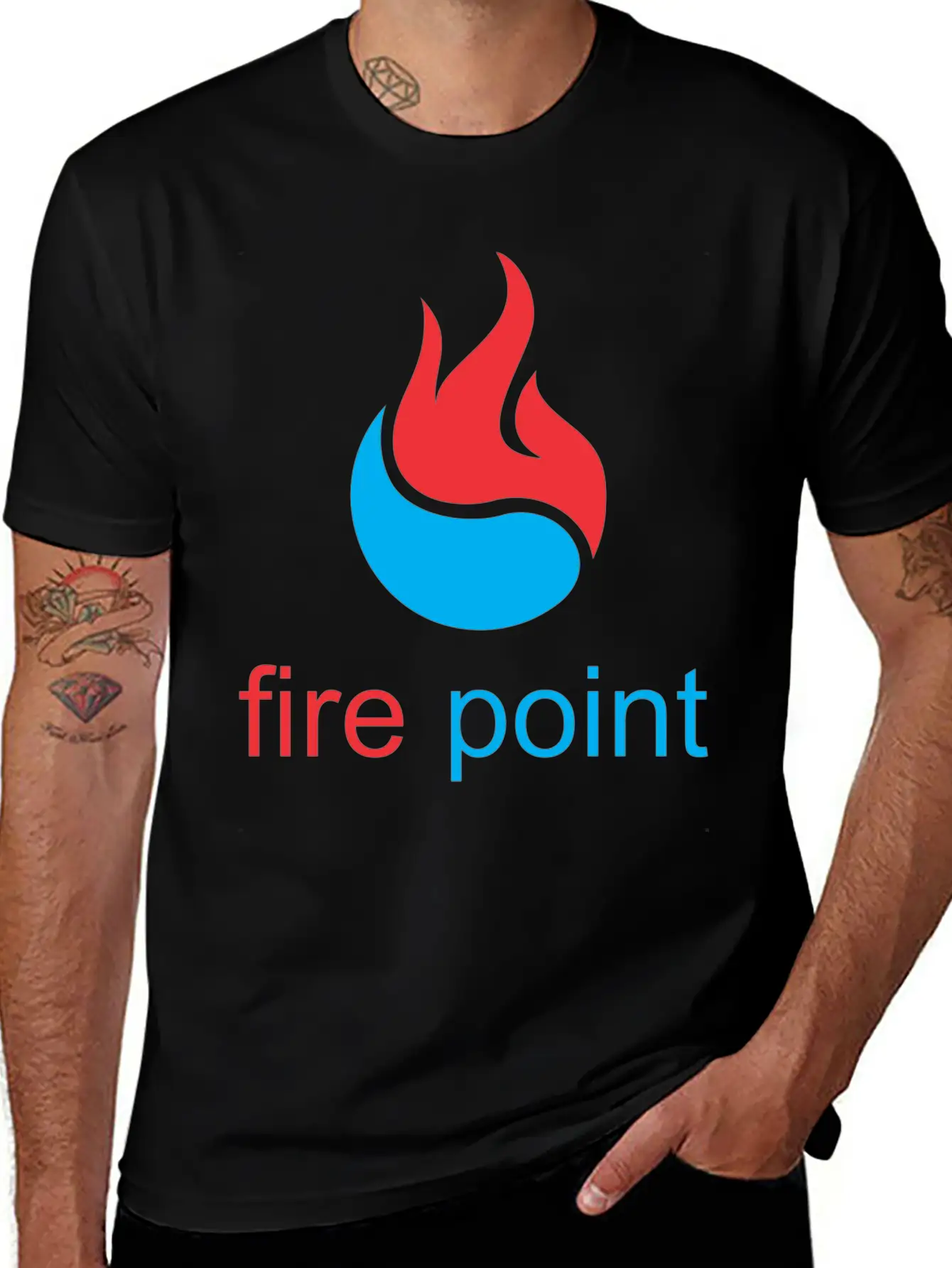 Fire Point Basic Graphic T-Shirt ¨C Daily Comfort In Soft Cotton