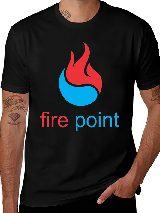 Fire Point Basic Graphic T-Shirt ¨C Daily Comfort In Soft Cotton