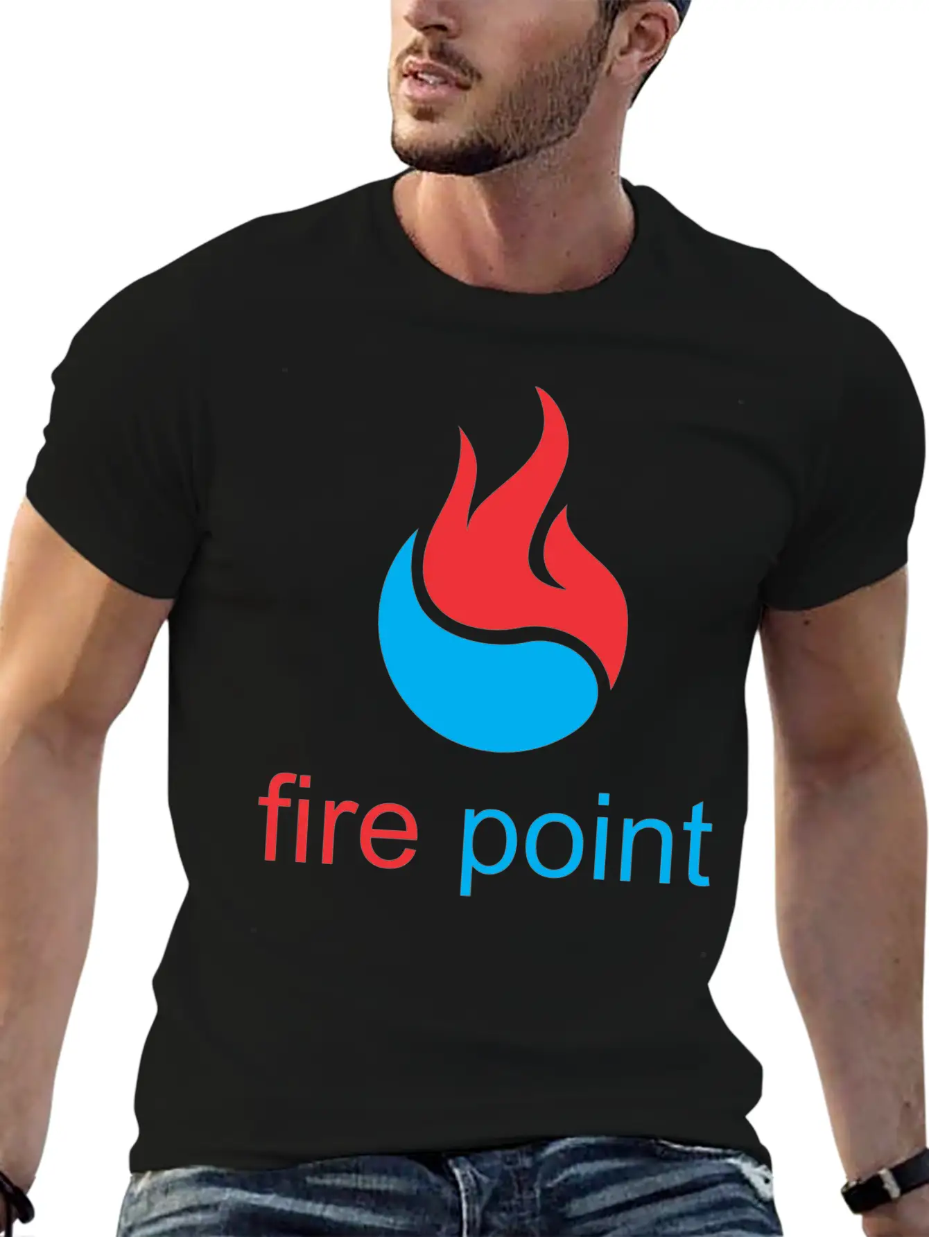 Fire Point Basic Graphic T-Shirt ¨C Daily Comfort In Soft Cotton
