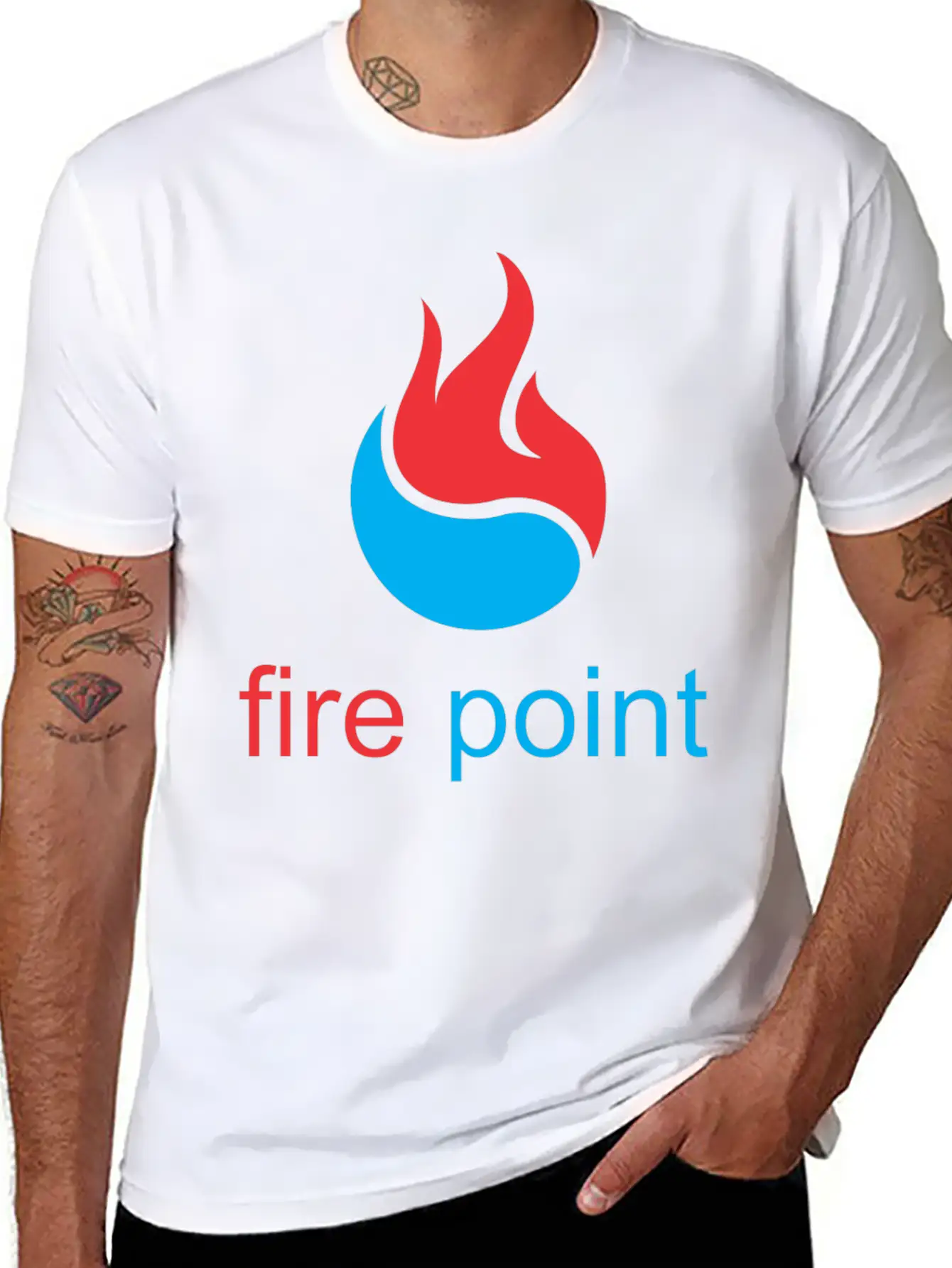 Fire Point Basic Graphic T-Shirt ¨C Daily Comfort In Soft Cotton
