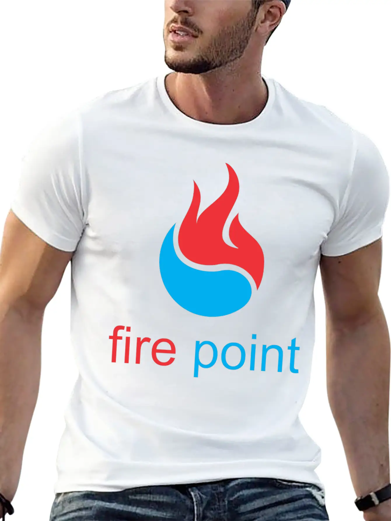 Fire Point Basic Graphic T-Shirt ¨C Daily Comfort In Soft Cotton