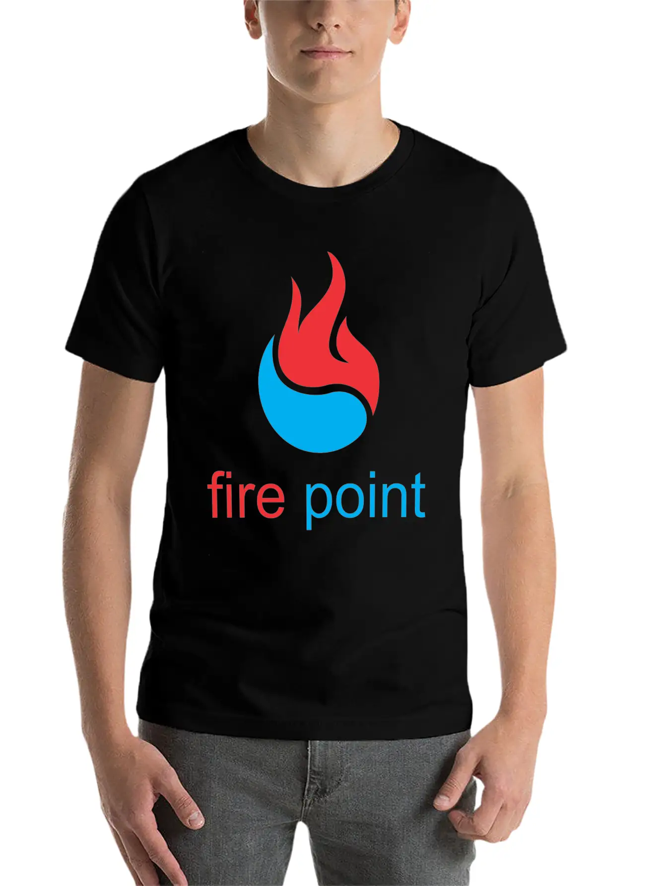Fire Point Basic Graphic T-Shirt ¨C Daily Comfort In Soft Cotton