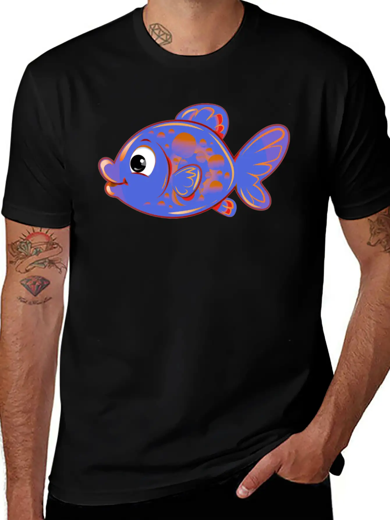 Fish Basic Graphic T-Shirt ¨C Daily Comfort In Soft Cotton