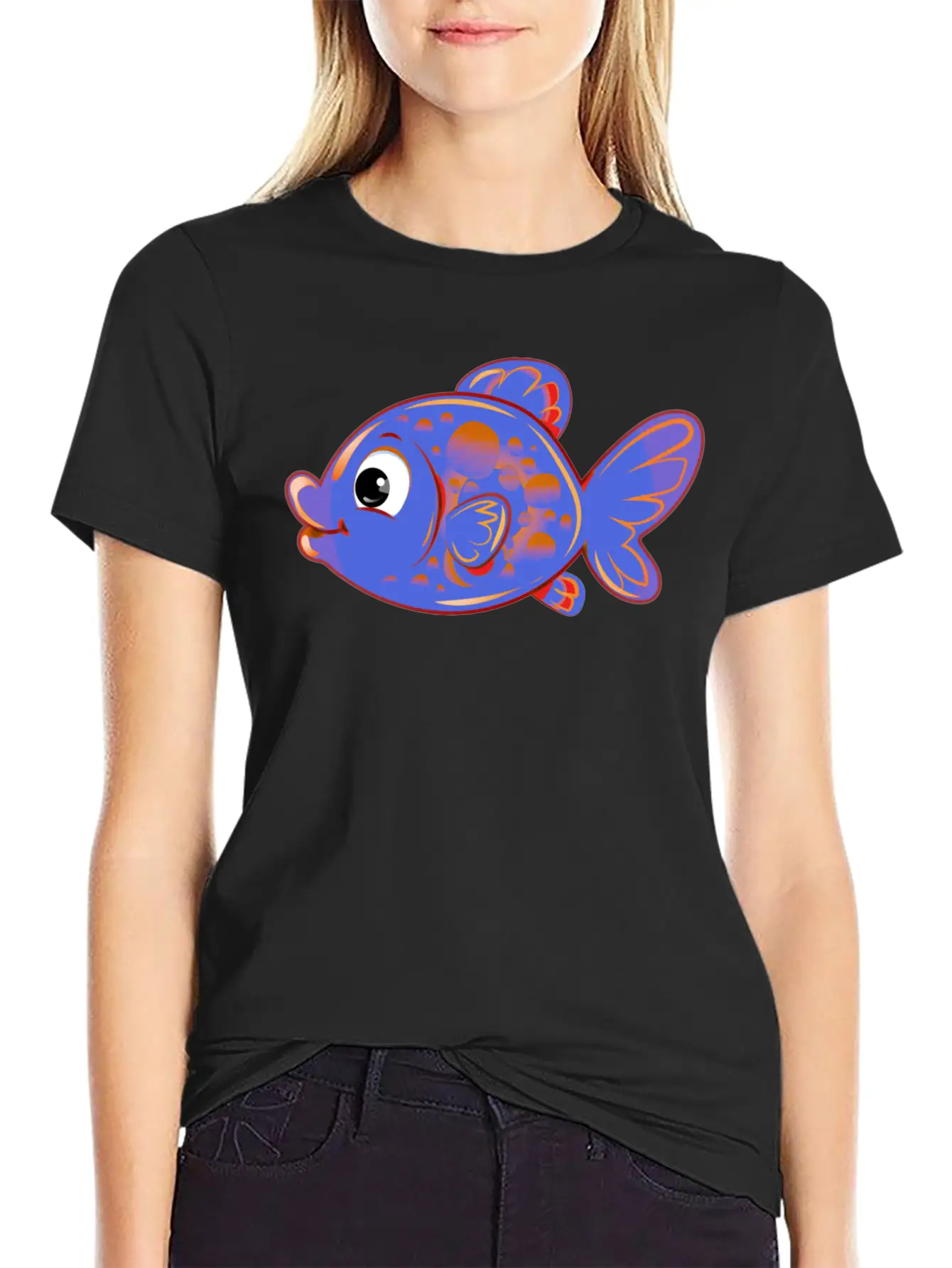 Fish Basic Graphic T-Shirt ¨C Daily Comfort In Soft Cotton