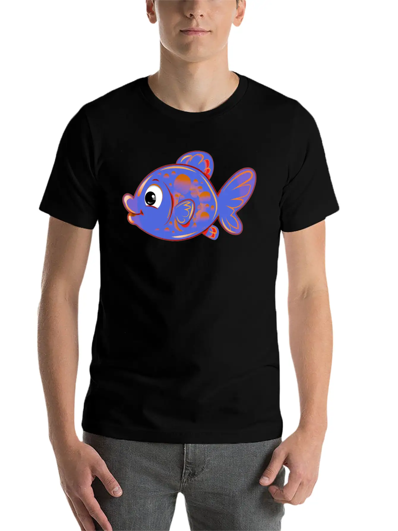Fish Basic Graphic T-Shirt ¨C Daily Comfort In Soft Cotton
