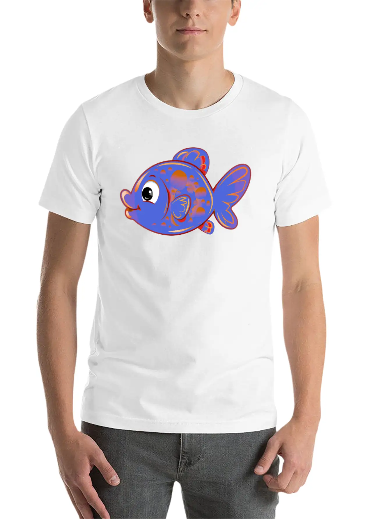 Fish Basic Graphic T-Shirt ¨C Daily Comfort In Soft Cotton