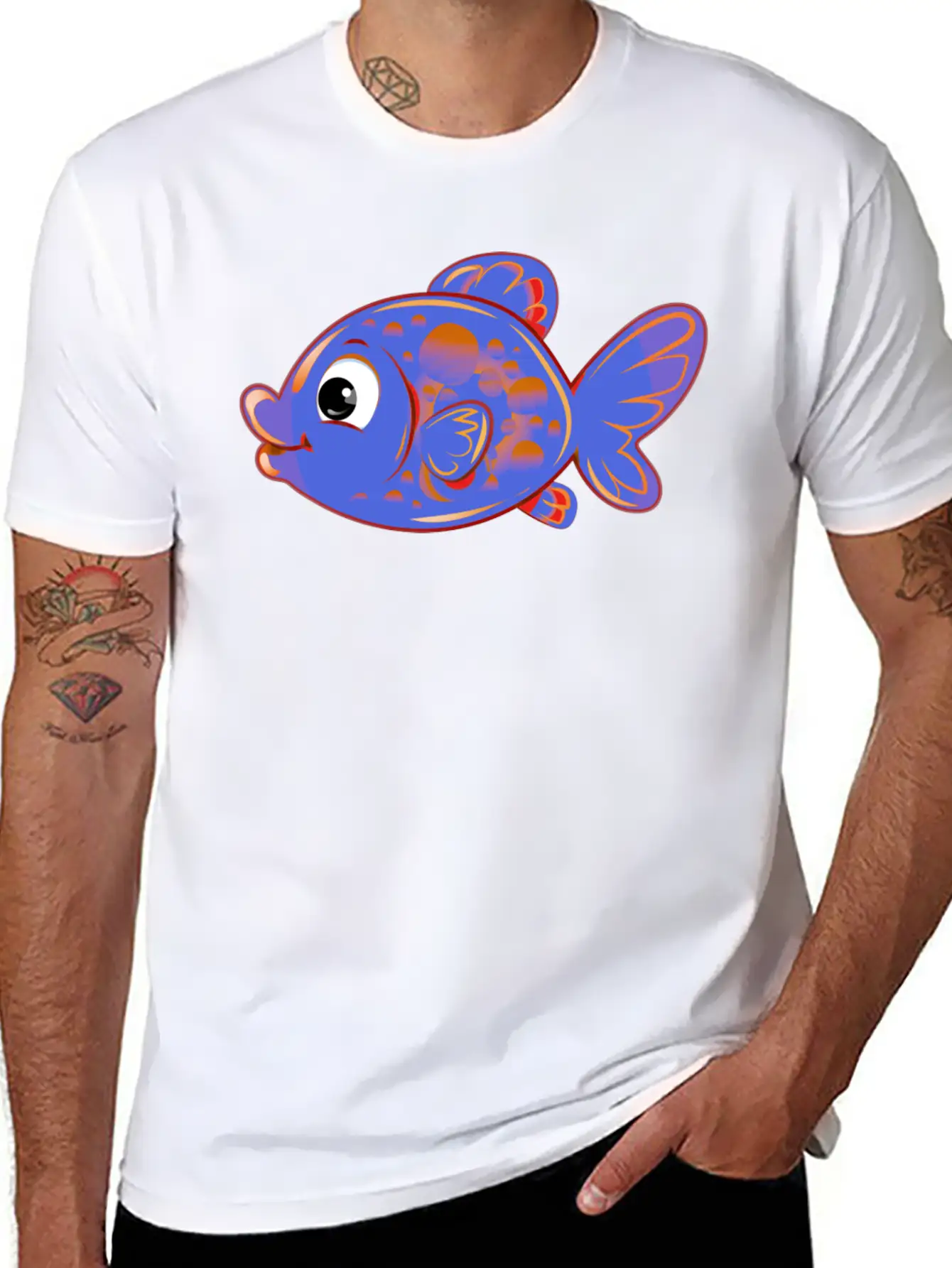 Fish Basic Graphic T-Shirt ¨C Daily Comfort In Soft Cotton