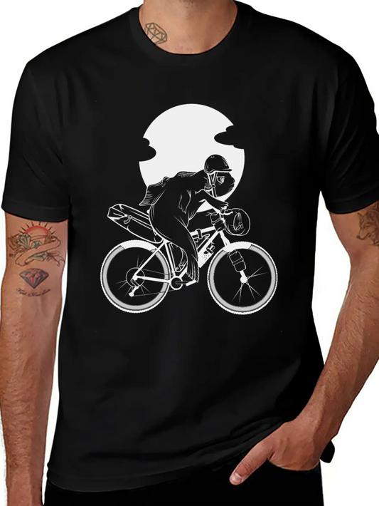 Fish Riding A Bikepacking Bike Soft Cotton Short Sleeve Tee ¨C Unisex Wardrobe Staple