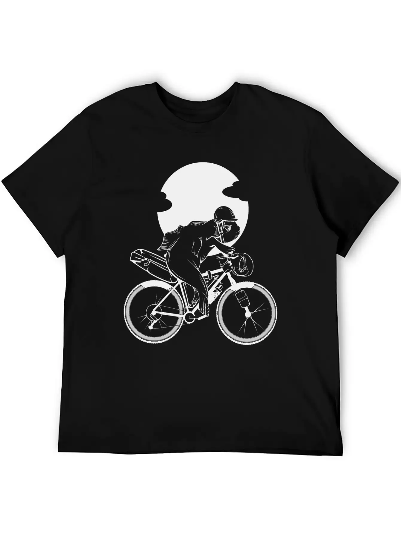 Fish Riding A Bikepacking Bike Soft Cotton Short Sleeve Tee ¨C Unisex Wardrobe Staple