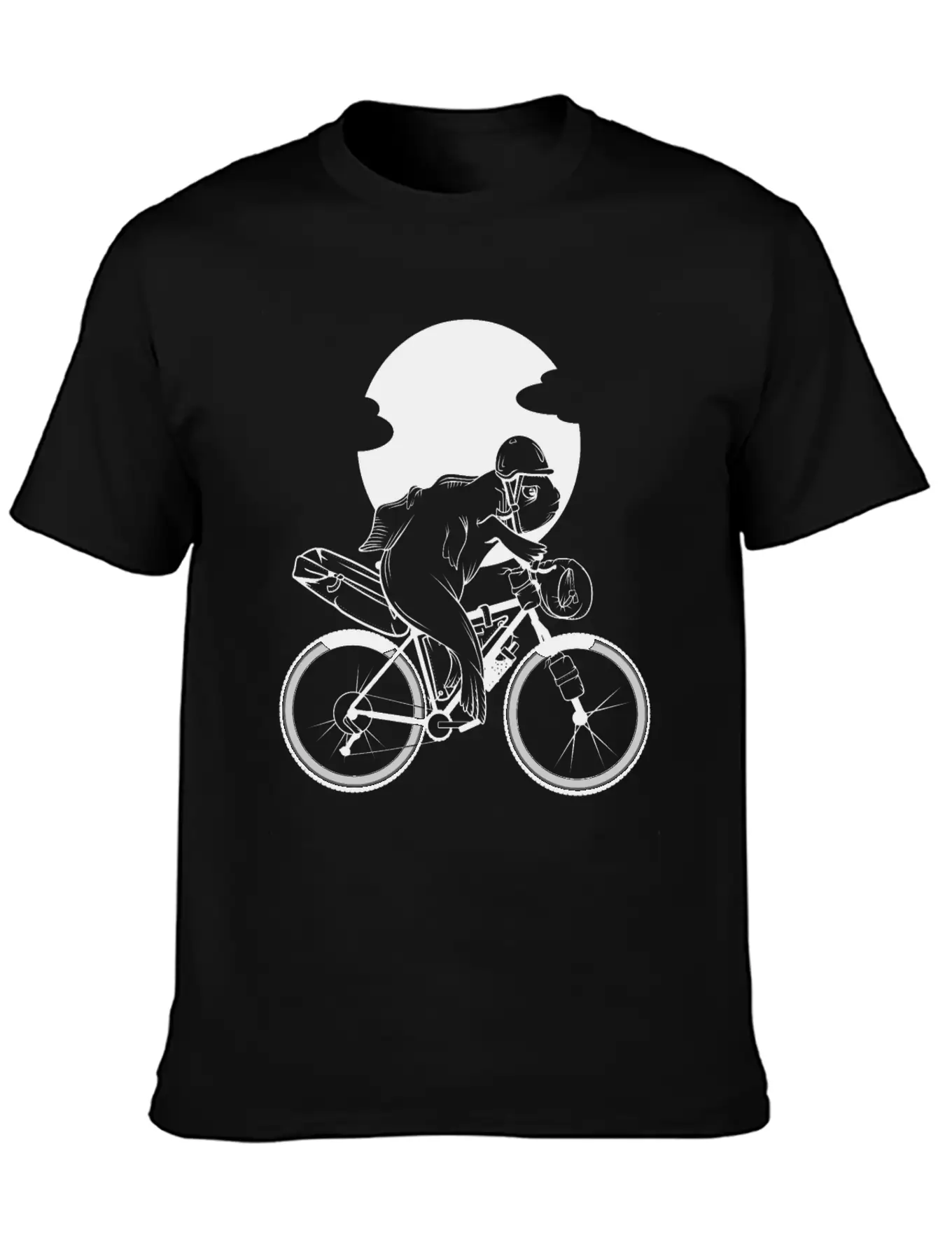 Fish Riding A Bikepacking Bike Soft Cotton Short Sleeve Tee ¨C Unisex Wardrobe Staple
