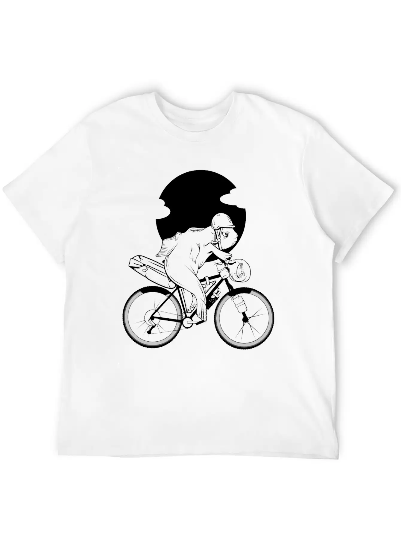 Fish Riding A Bikepacking Bike Soft Cotton Short Sleeve Tee ¨C Unisex Wardrobe Staple