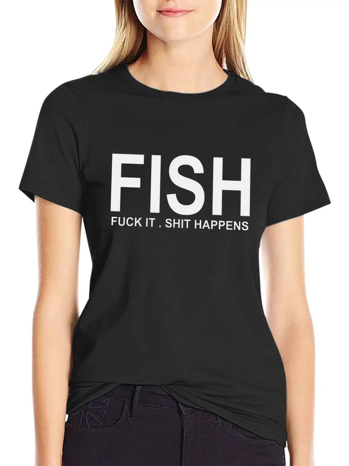 FISH SARCASTIC T SHIRT Essential Cotton Tee For Daily Outfits ¨C Unisex Style