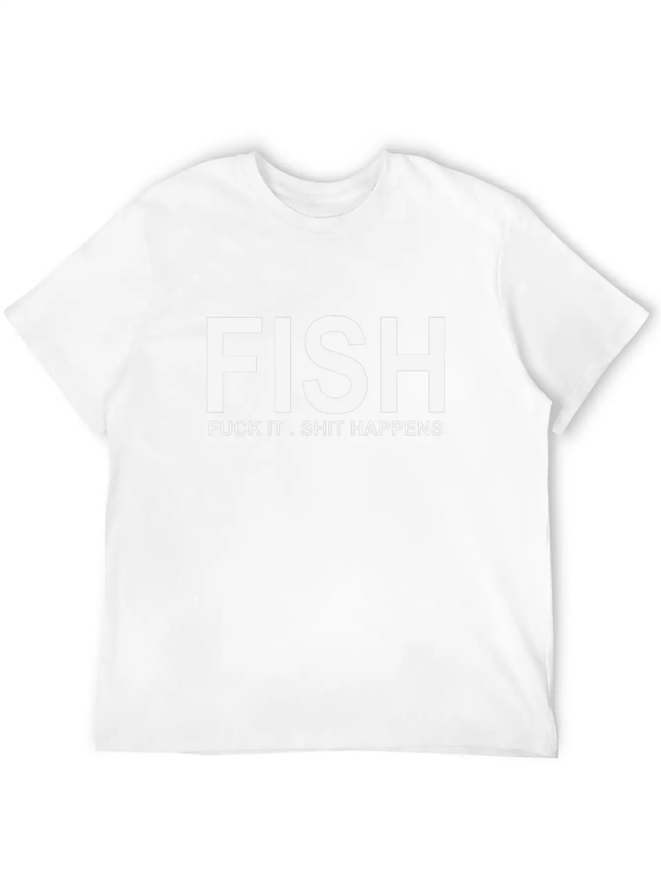 FISH SARCASTIC T SHIRT Essential Cotton Tee For Daily Outfits ¨C Unisex Style