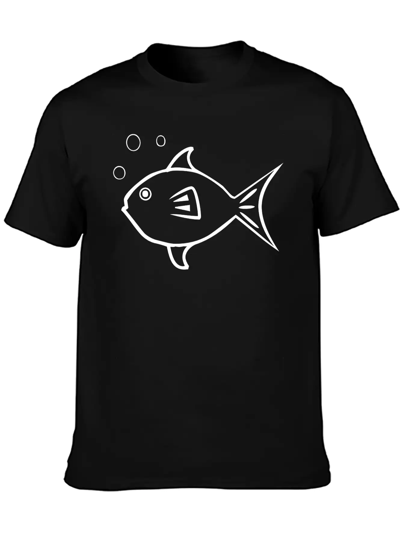 Fish With Air Bubbles Soft Cotton Short Sleeve Tee ¨C Unisex Wardrobe Staple