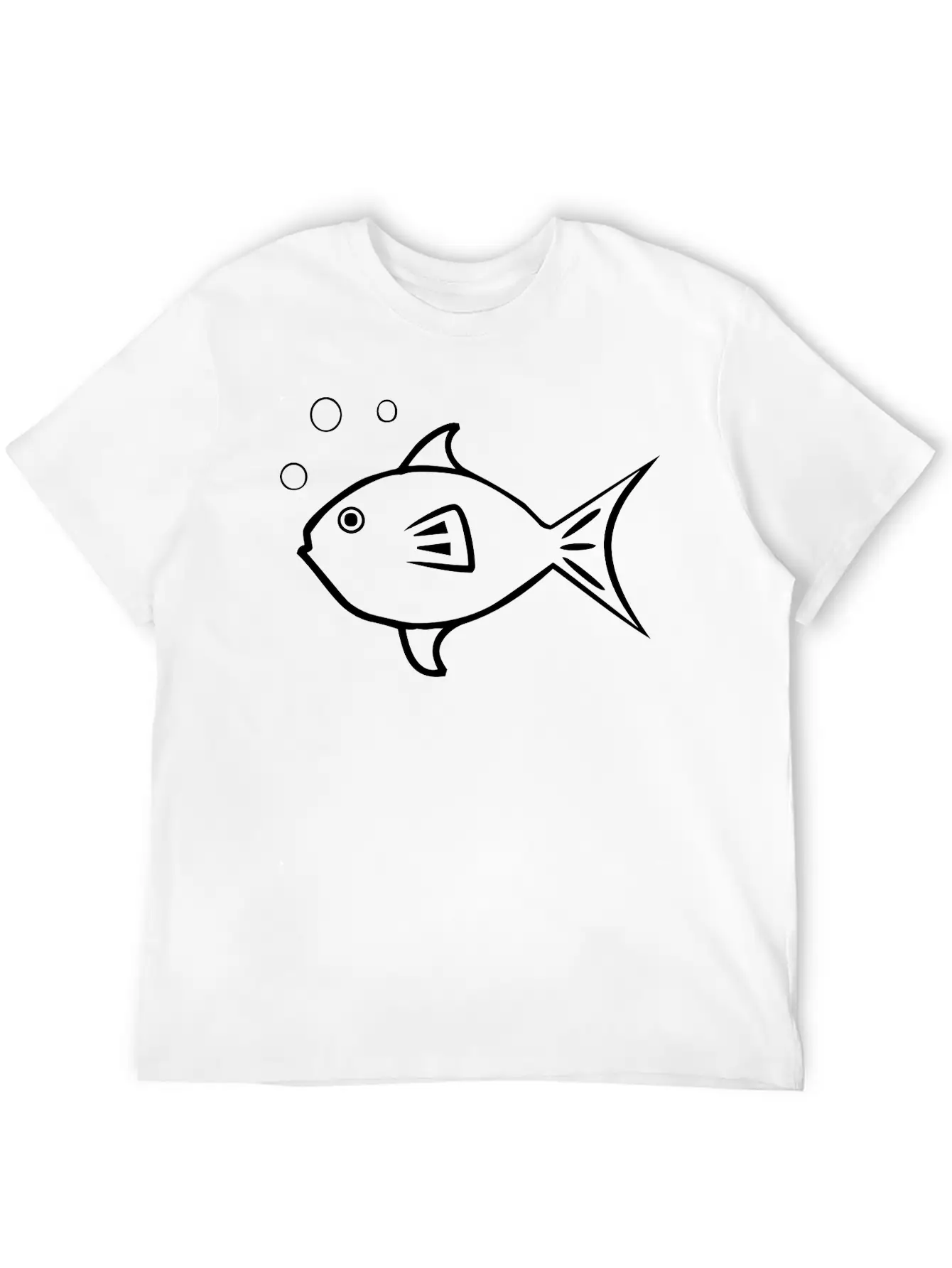 Fish With Air Bubbles Soft Cotton Short Sleeve Tee ¨C Unisex Wardrobe Staple