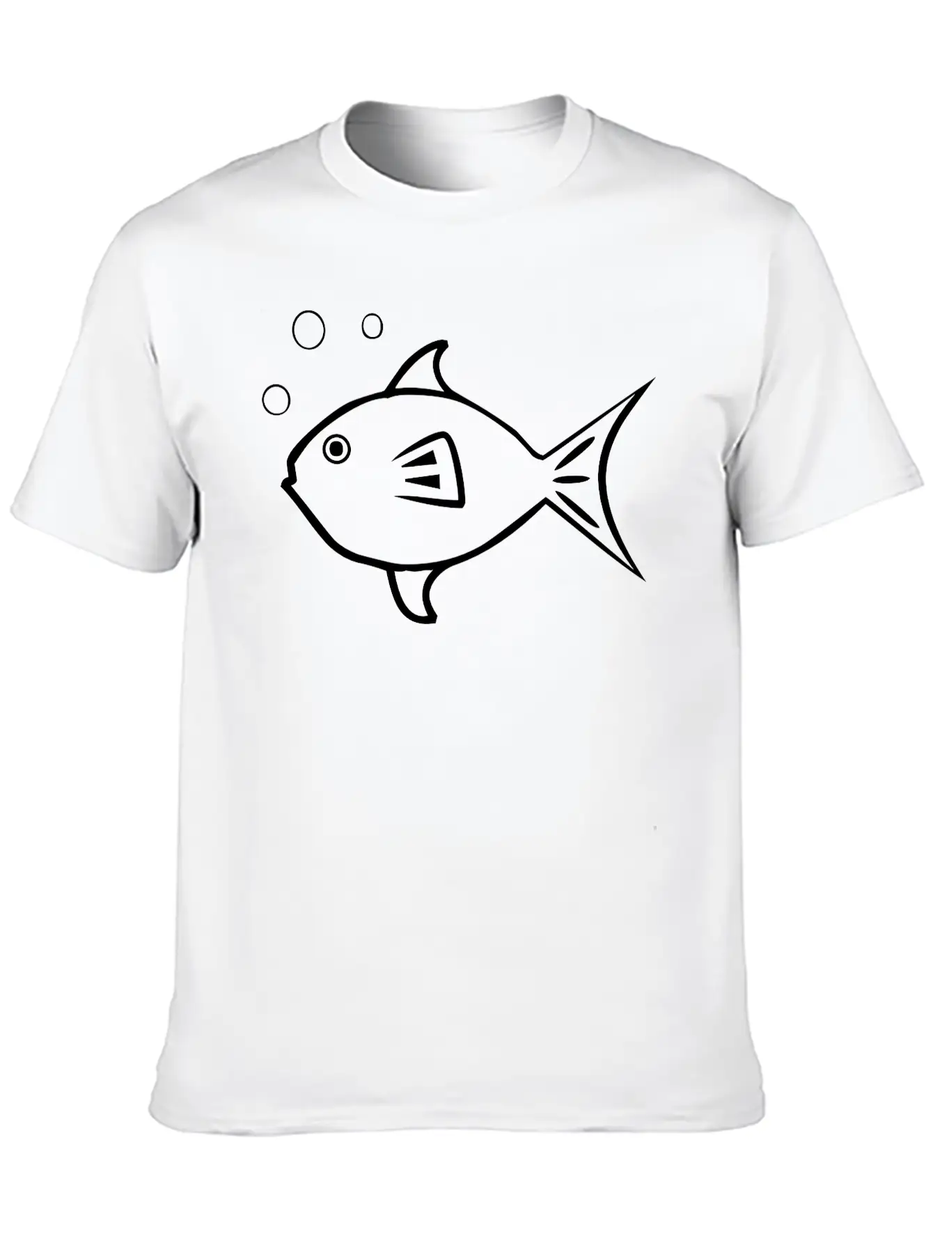 Fish With Air Bubbles Soft Cotton Short Sleeve Tee ¨C Unisex Wardrobe Staple