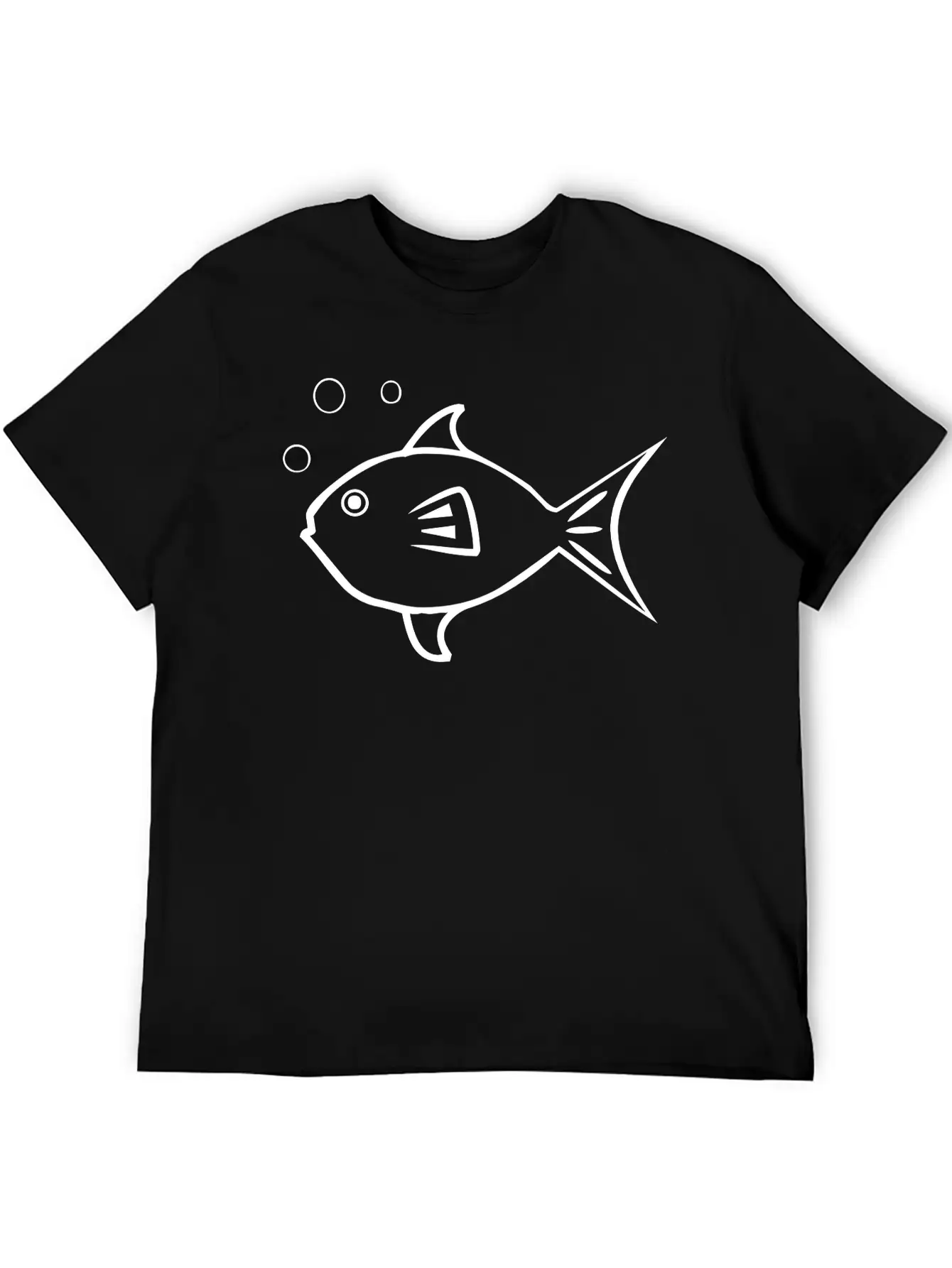 Fish With Air Bubbles Soft Cotton Short Sleeve Tee ¨C Unisex Wardrobe Staple