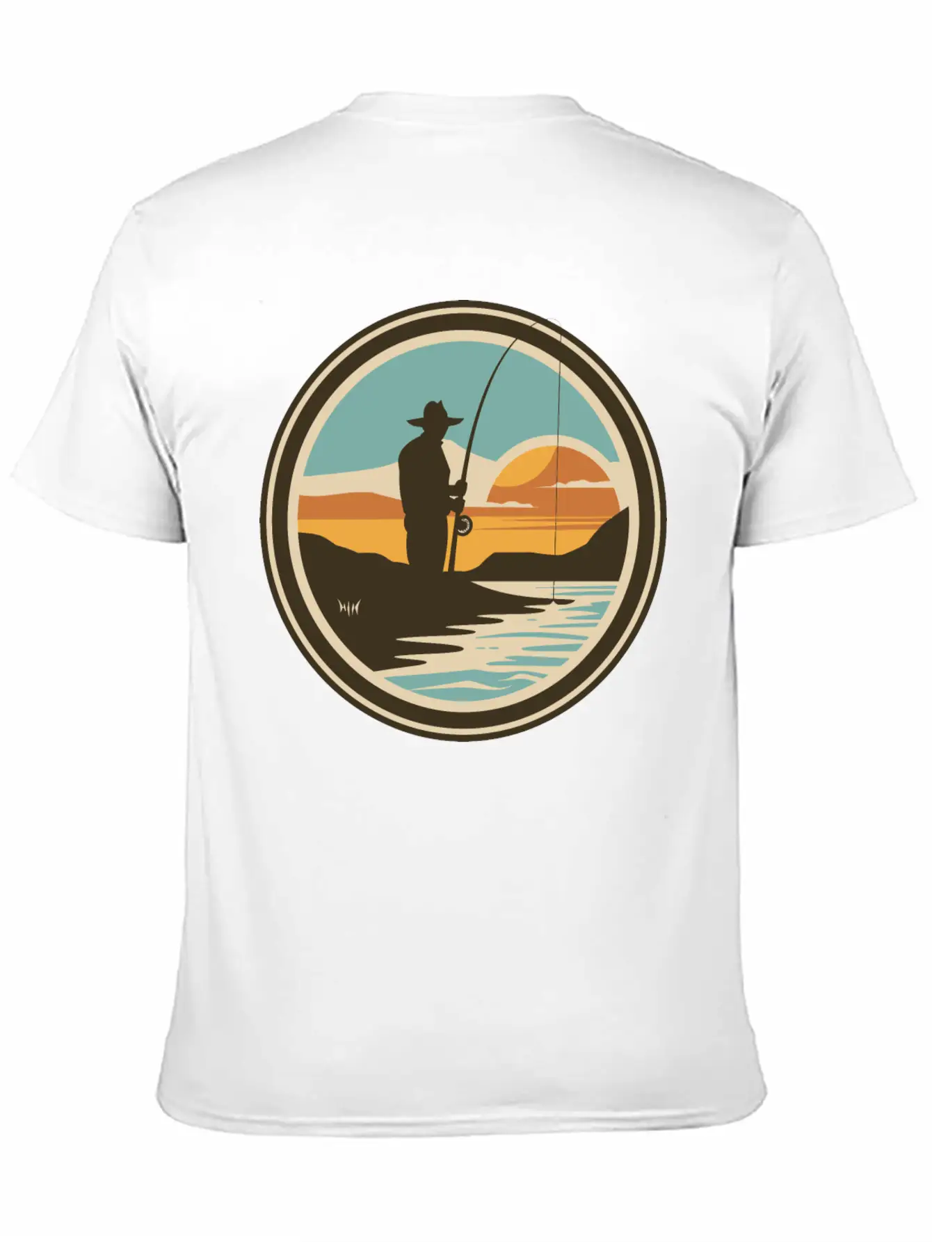 Fishing Artwork Basic Graphic T-Shirt ¨C Daily Comfort In Soft Cotton