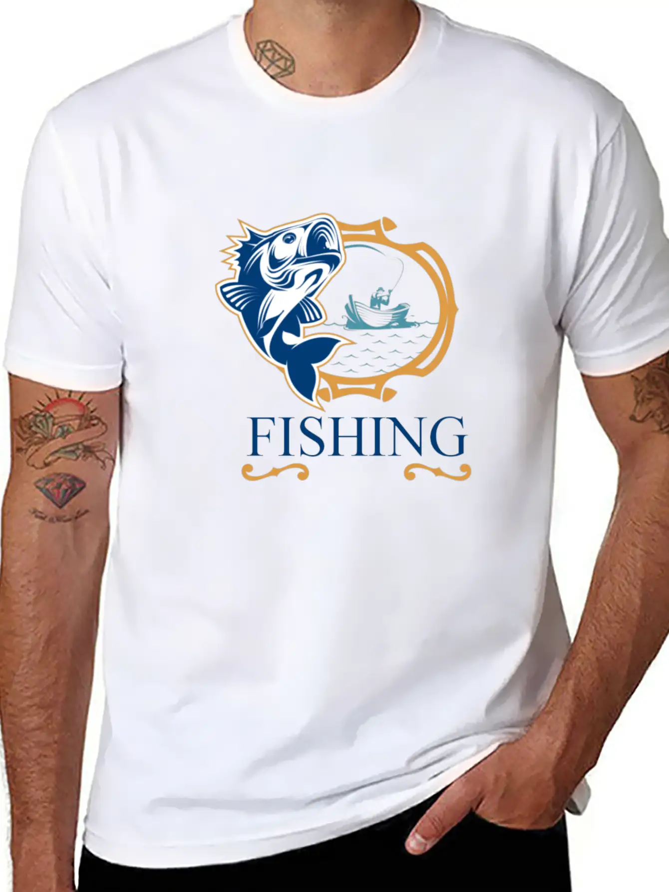 Fishing Basic Graphic T-Shirt ¨C Daily Comfort In Soft Cotton