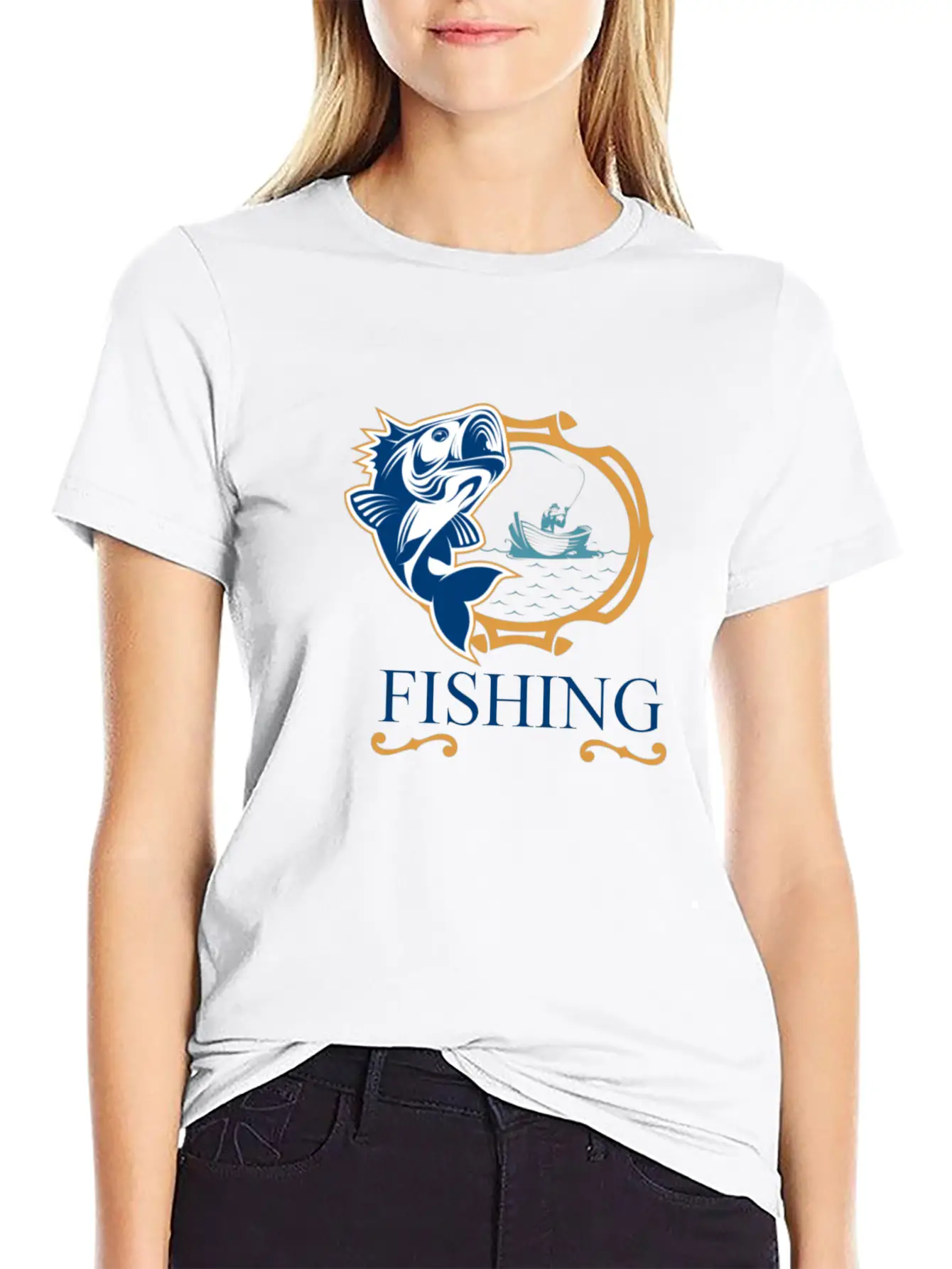 Fishing Basic Graphic T-Shirt ¨C Daily Comfort In Soft Cotton
