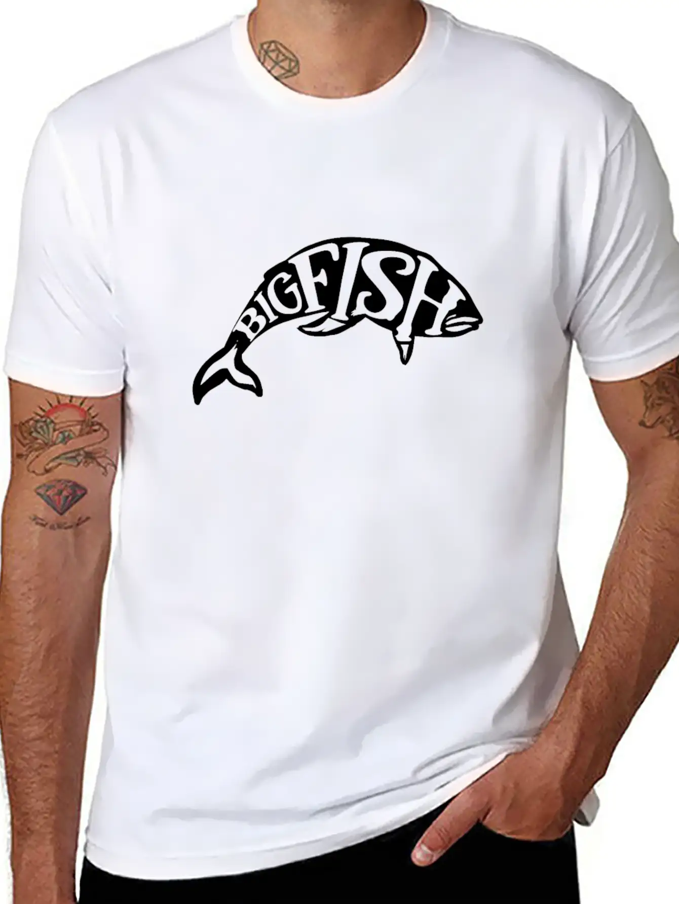 Fishing Fish Essential Cotton Tee For Daily Outfits ¨C Unisex Style