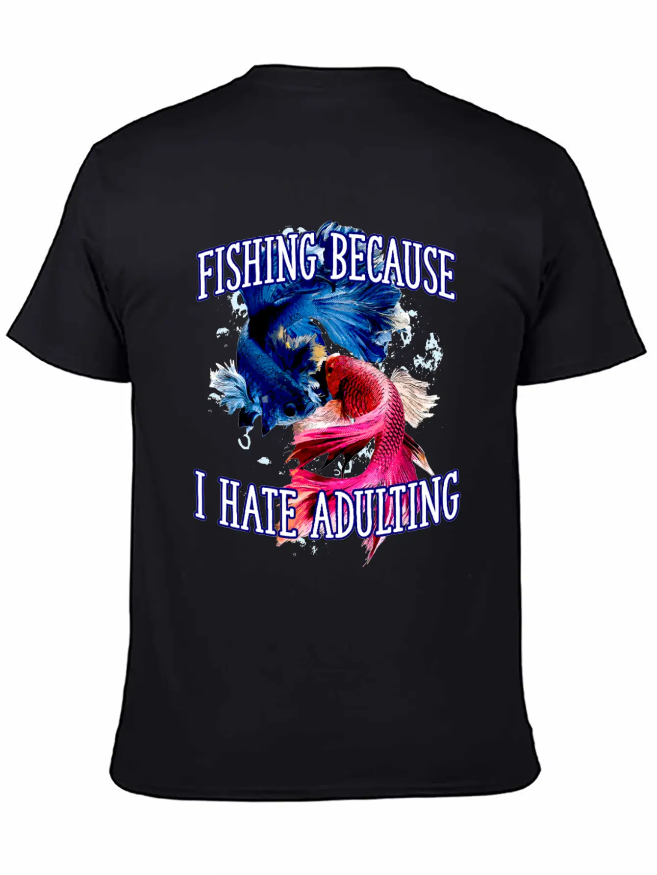 Fishing Hate Adulting Lifestyle Hunting Habits Essential Cotton Tee For Daily Outfits ¨C Unisex Style