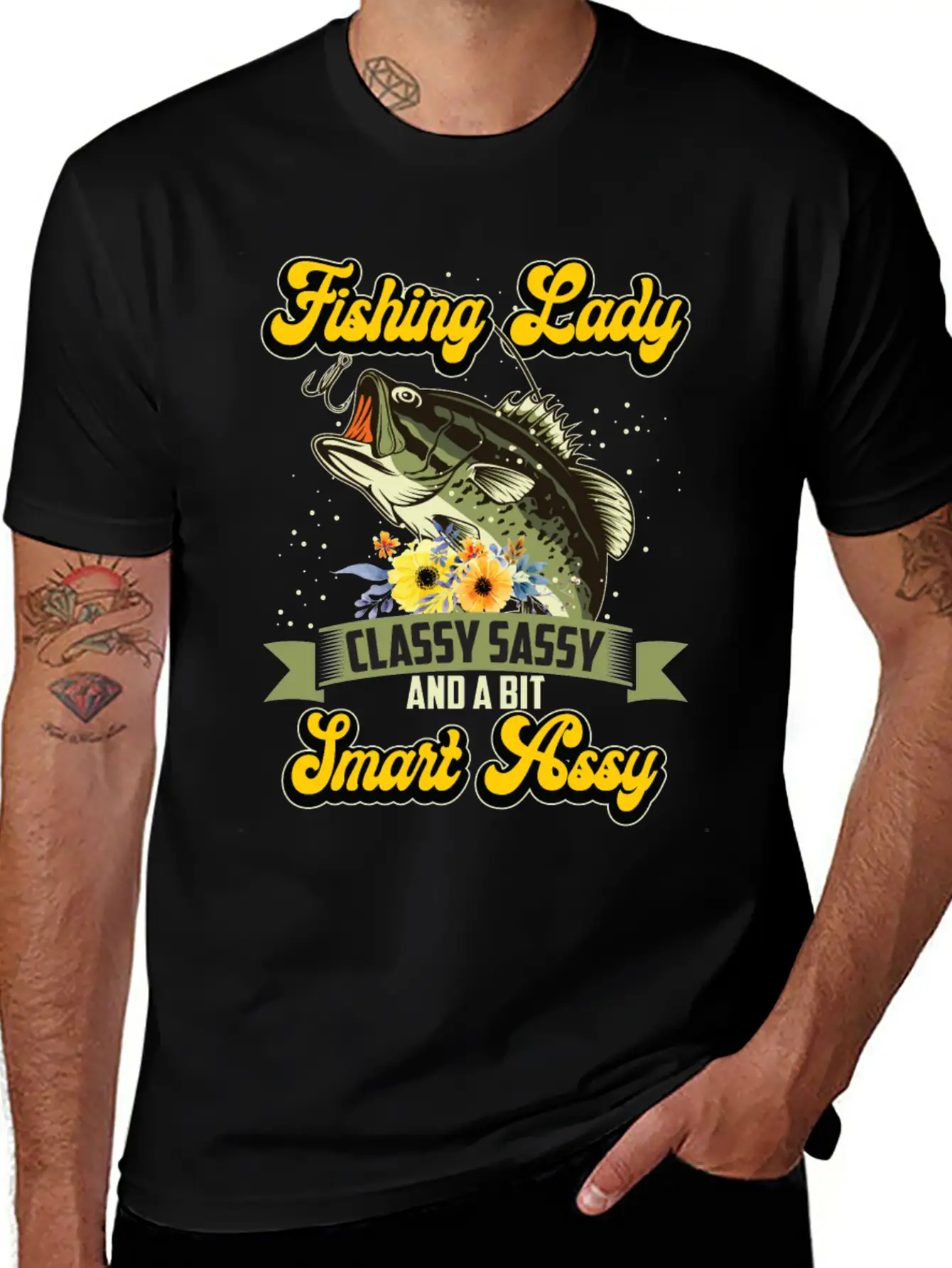 Fishing Lady Classy Sassy Assy Soft Cotton Short Sleeve Tee ¨C Unisex Wardrobe Staple