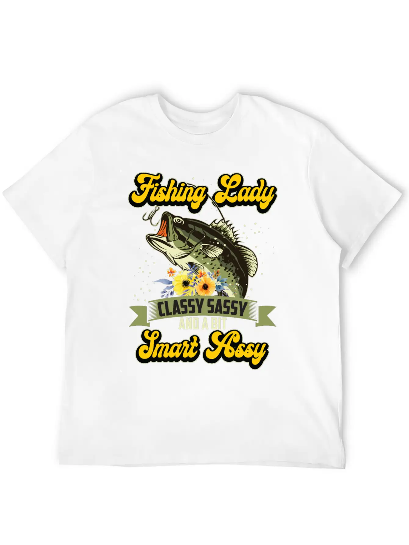 Fishing Lady Classy Sassy Assy Soft Cotton Short Sleeve Tee ¨C Unisex Wardrobe Staple
