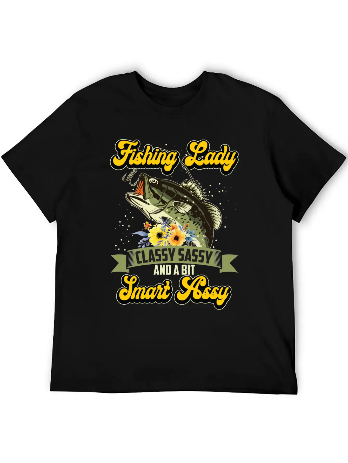 Fishing Lady Classy Sassy Assy Soft Cotton Short Sleeve Tee ¨C Unisex Wardrobe Staple
