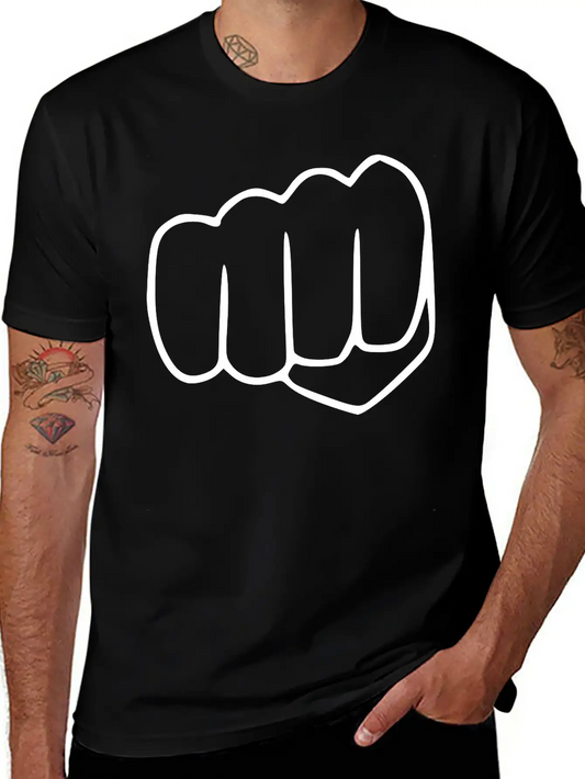 Fist Sketch Emojis Basic Graphic T-Shirt ¨C Daily Comfort In Soft Cotton