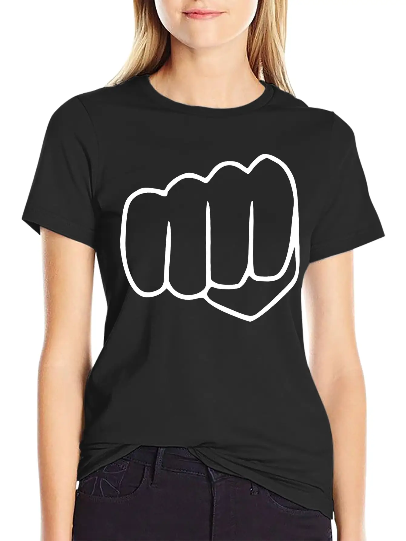 Fist Sketch Emojis Basic Graphic T-Shirt ¨C Daily Comfort In Soft Cotton