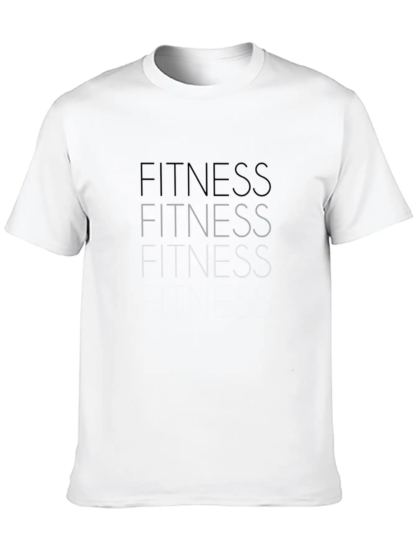 Fitness Lettering Basic Graphic T-Shirt ¨C Daily Comfort In Soft Cotton