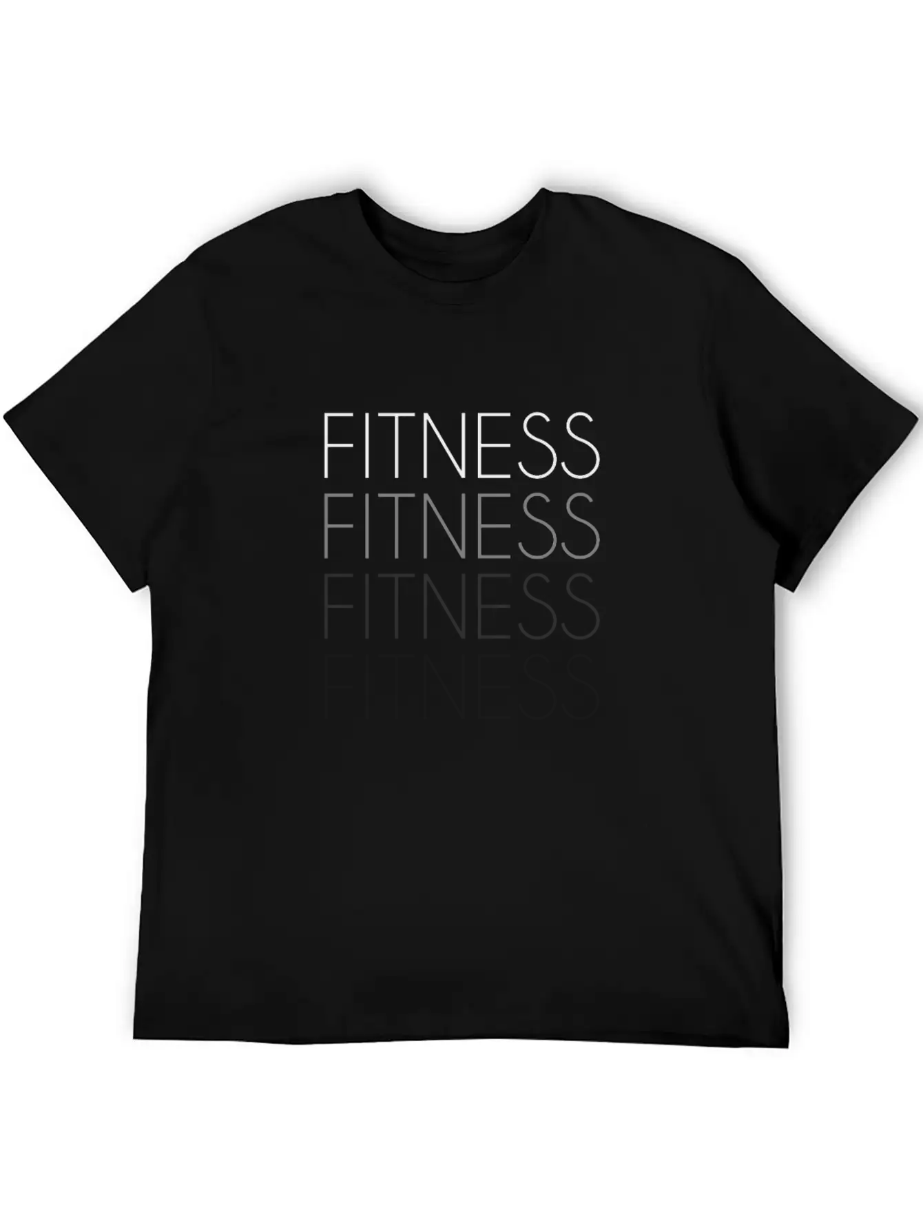 Fitness Lettering Basic Graphic T-Shirt ¨C Daily Comfort In Soft Cotton