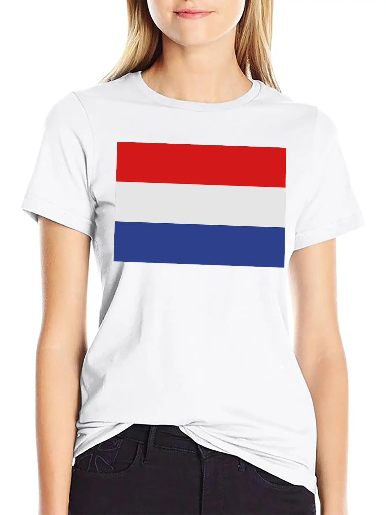 Flag Netherlands Essential Cotton Tee For Daily Outfits ¨C Unisex Style