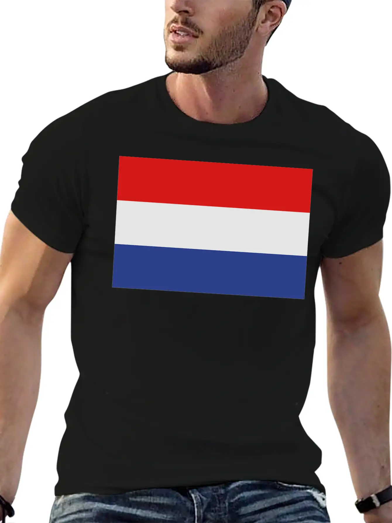 Flag Netherlands Essential Cotton Tee For Daily Outfits ¨C Unisex Style