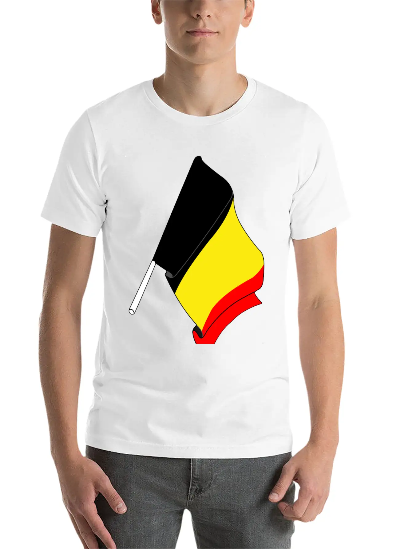 Flag Of Belgium Soft Cotton Short Sleeve Tee ¨C Unisex Wardrobe Staple