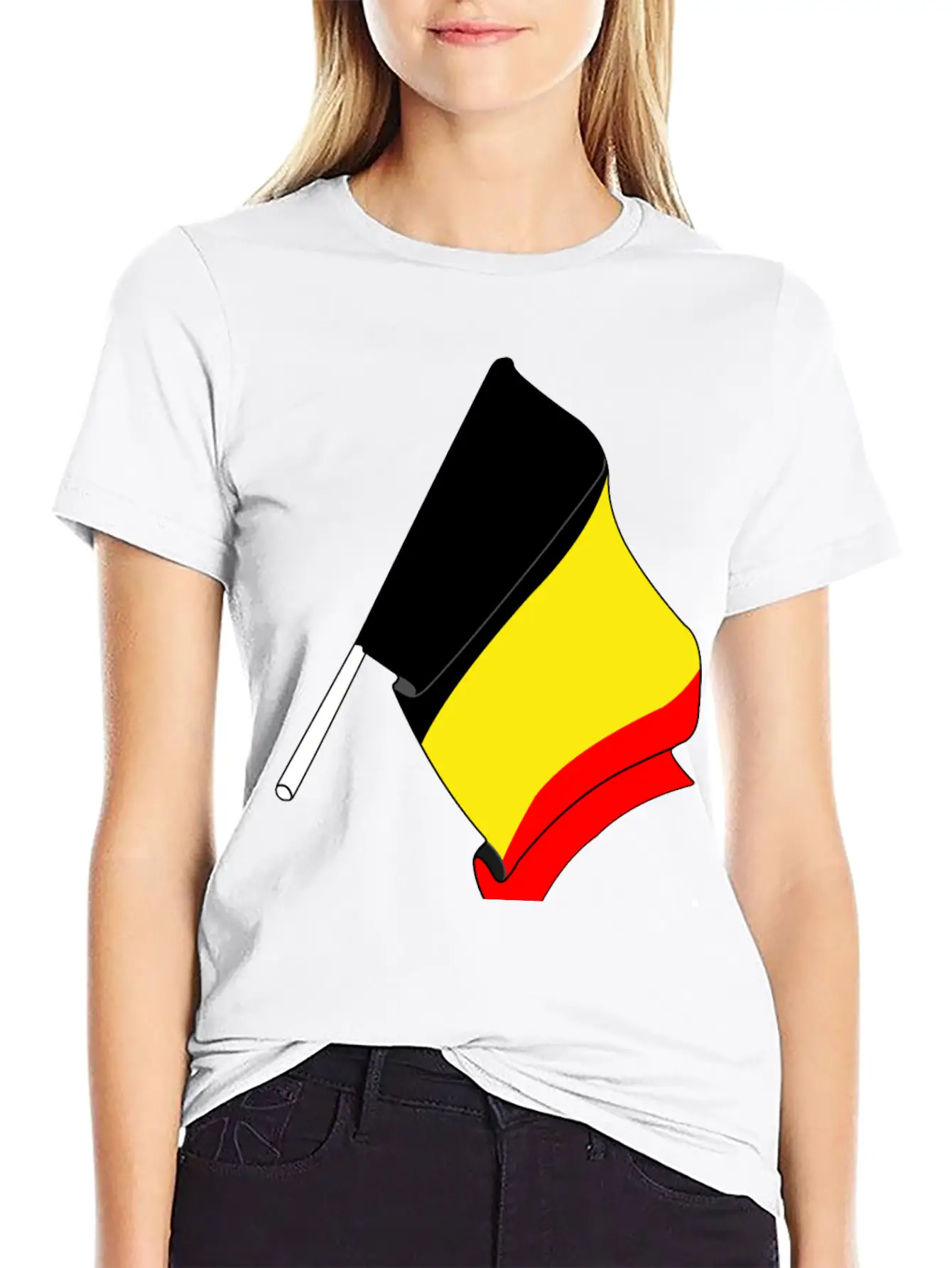 Flag Of Belgium Soft Cotton Short Sleeve Tee ¨C Unisex Wardrobe Staple