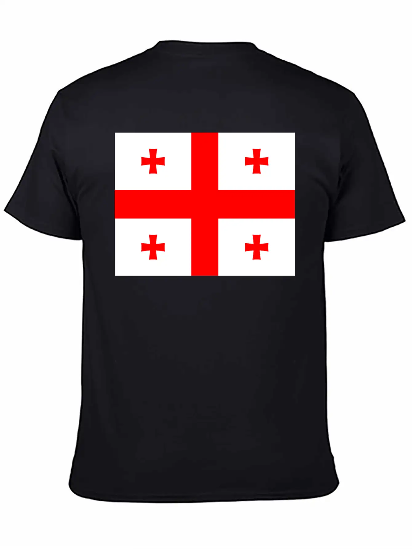 Flag Of Georgia (ge) Essential Cotton Tee For Daily Outfits ¨C Unisex Style