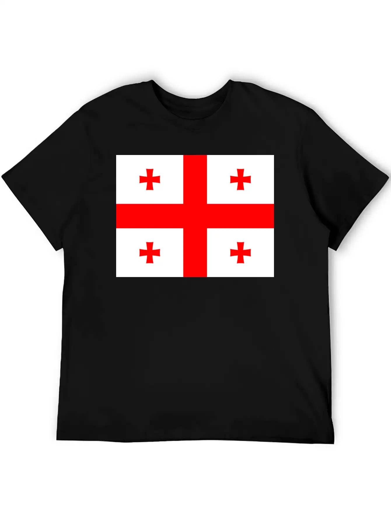 Flag Of Georgia (ge) Essential Cotton Tee For Daily Outfits ¨C Unisex Style