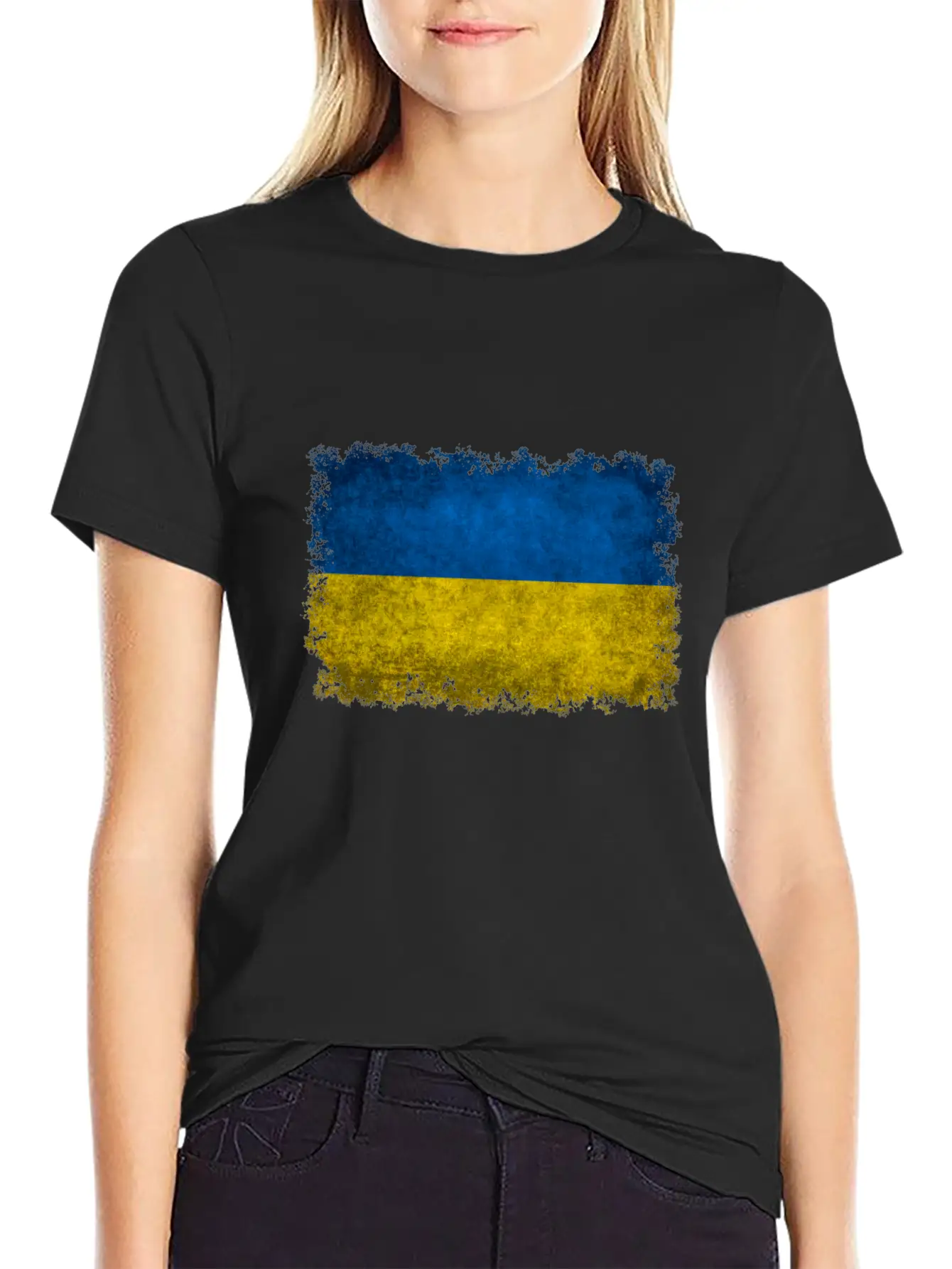 Flag Of Ukraine Basic Graphic T-Shirt ¨C Daily Comfort In Soft Cotton