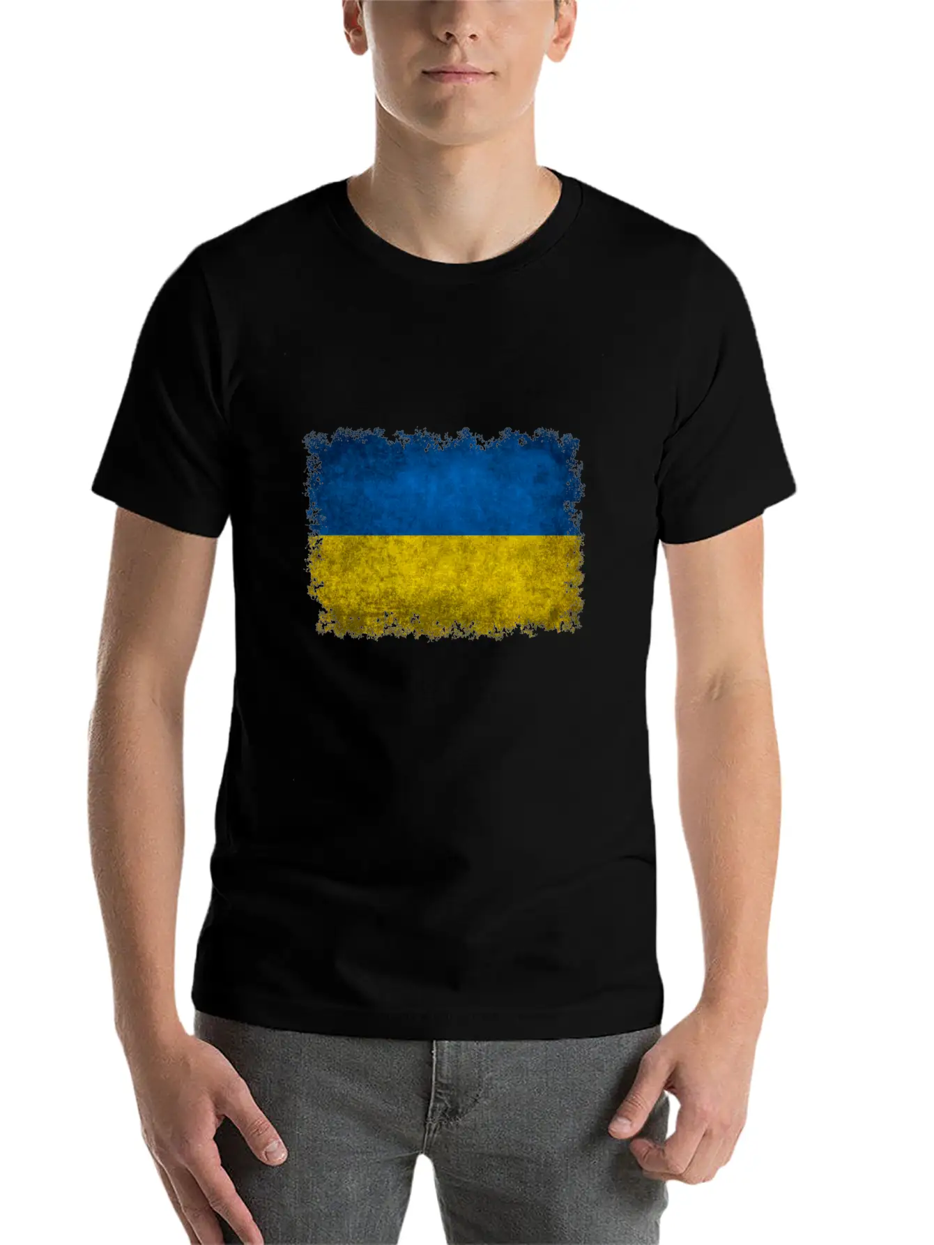 Flag Of Ukraine Basic Graphic T-Shirt ¨C Daily Comfort In Soft Cotton