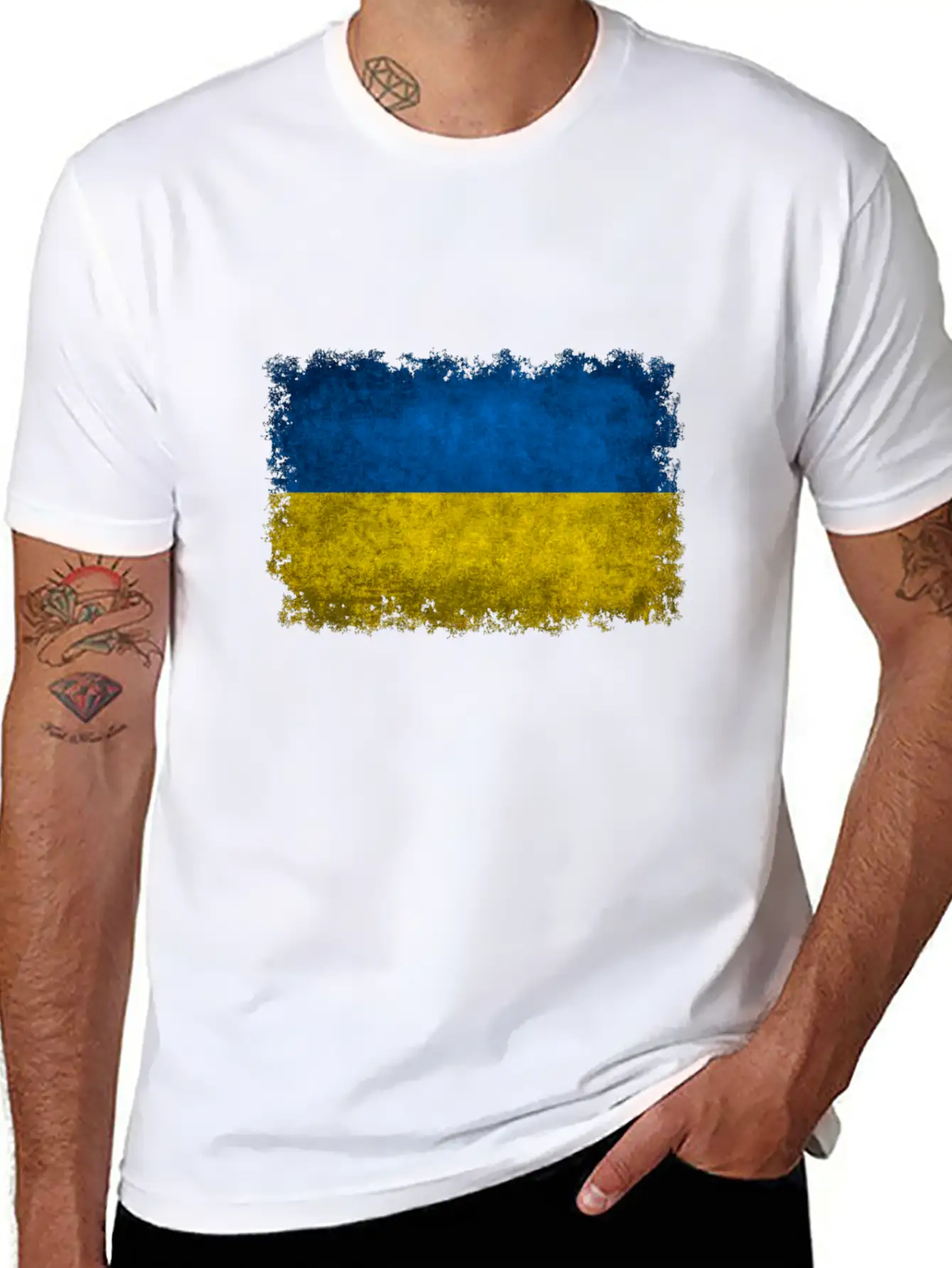 Flag Of Ukraine Basic Graphic T-Shirt ¨C Daily Comfort In Soft Cotton