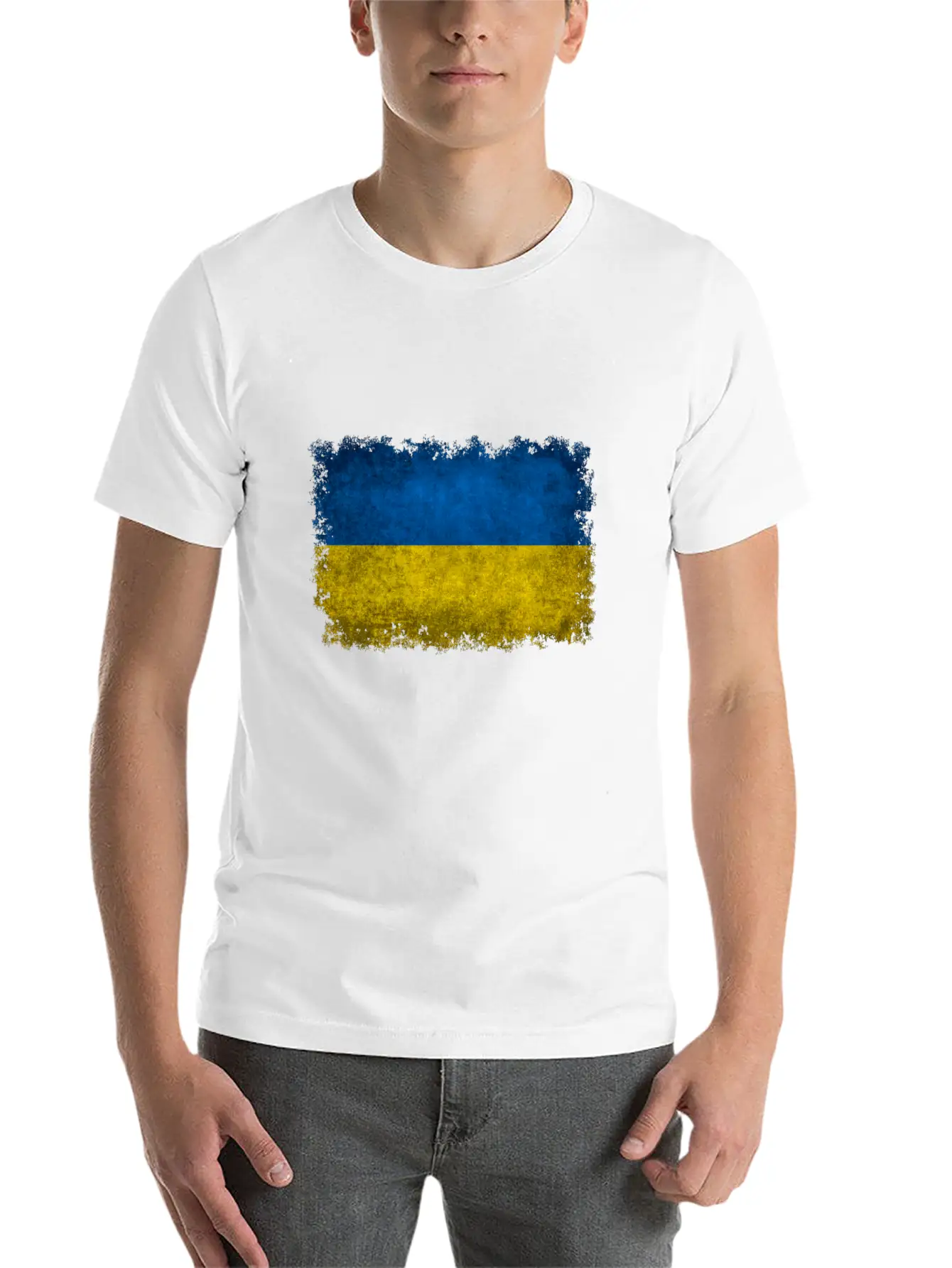 Flag Of Ukraine Basic Graphic T-Shirt ¨C Daily Comfort In Soft Cotton