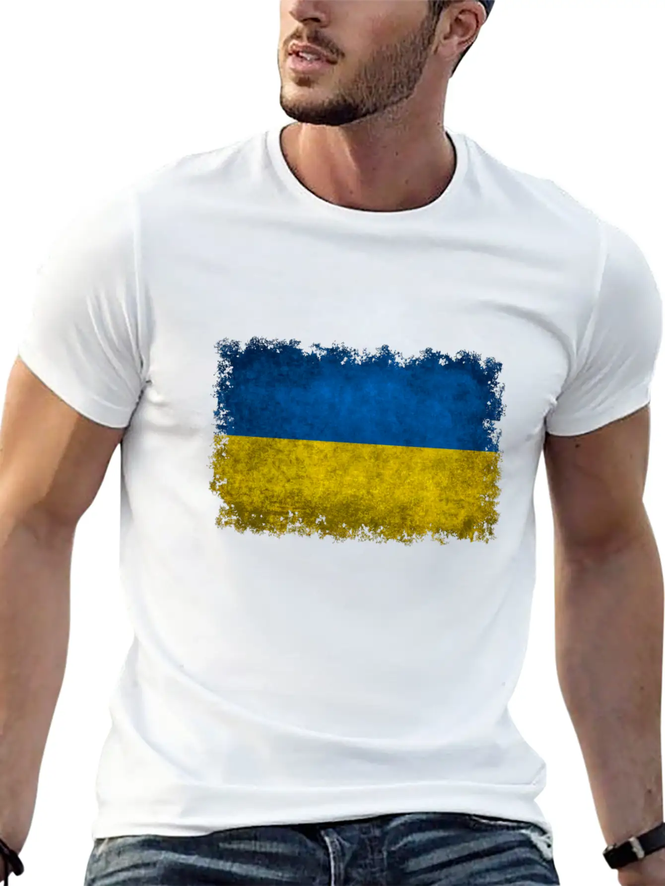 Flag Of Ukraine Basic Graphic T-Shirt ¨C Daily Comfort In Soft Cotton