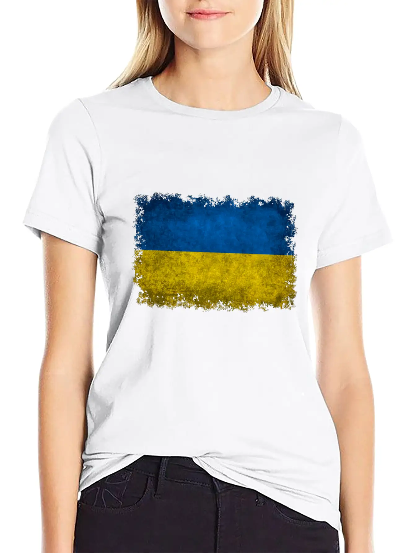 Flag Of Ukraine Basic Graphic T-Shirt ¨C Daily Comfort In Soft Cotton