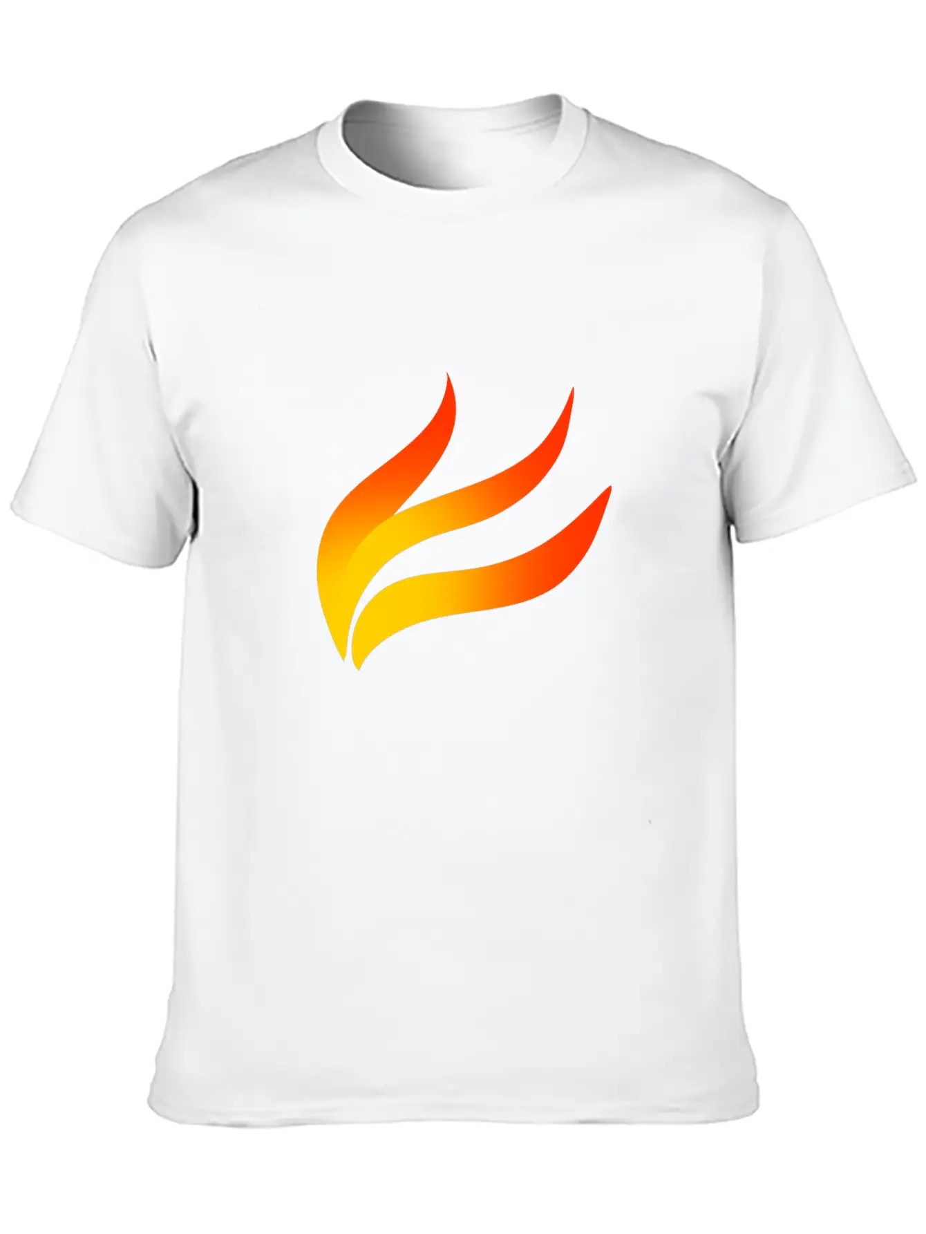 Flame Colour Basic Graphic T-Shirt ¨C Daily Comfort In Soft Cotton