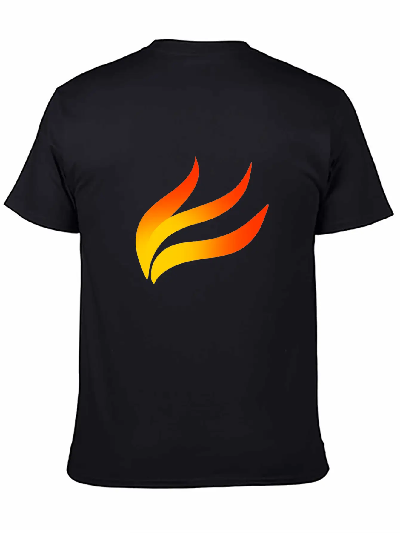Flame Colour Basic Graphic T-Shirt ¨C Daily Comfort In Soft Cotton