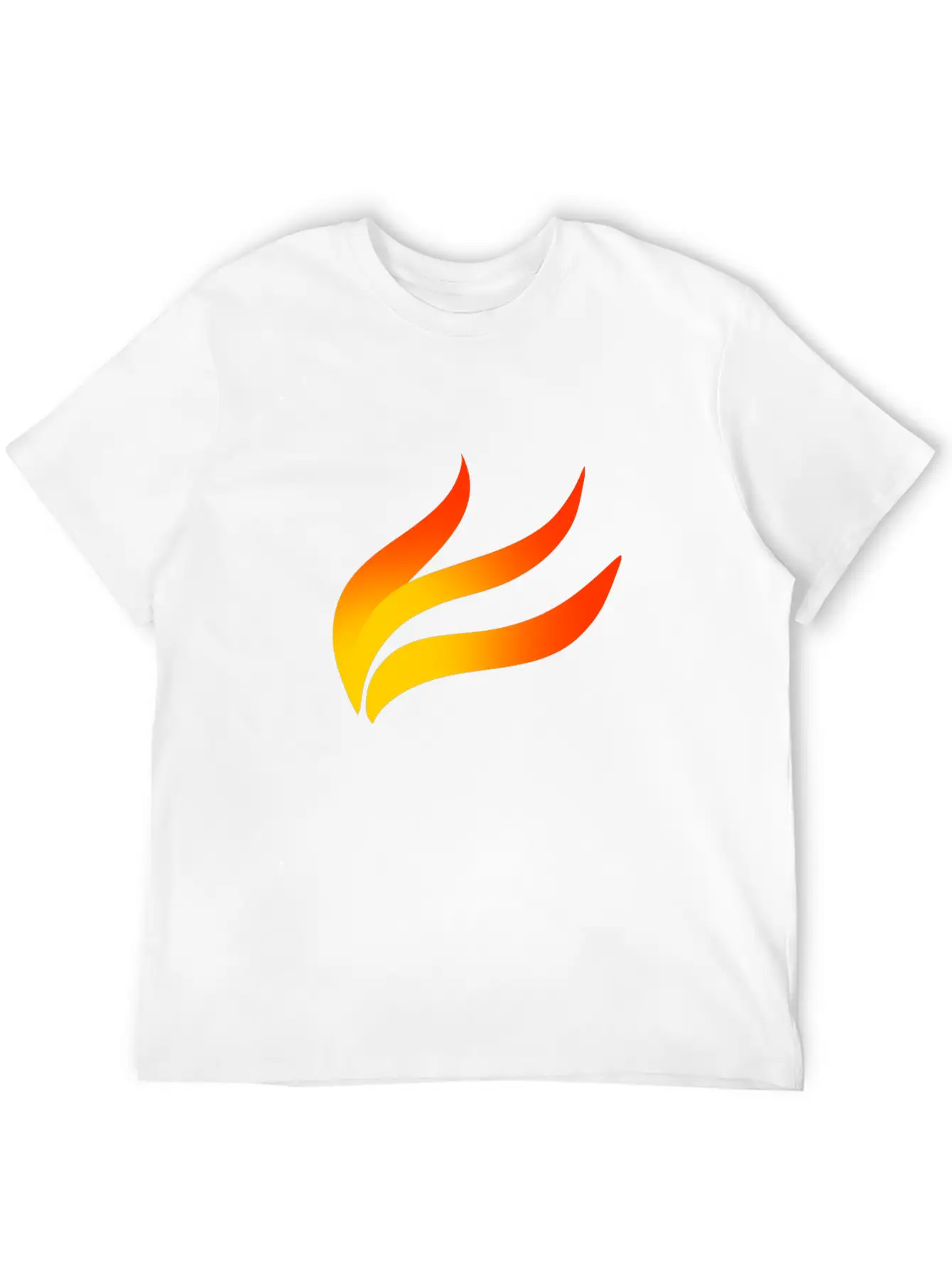 Flame Colour Basic Graphic T-Shirt ¨C Daily Comfort In Soft Cotton