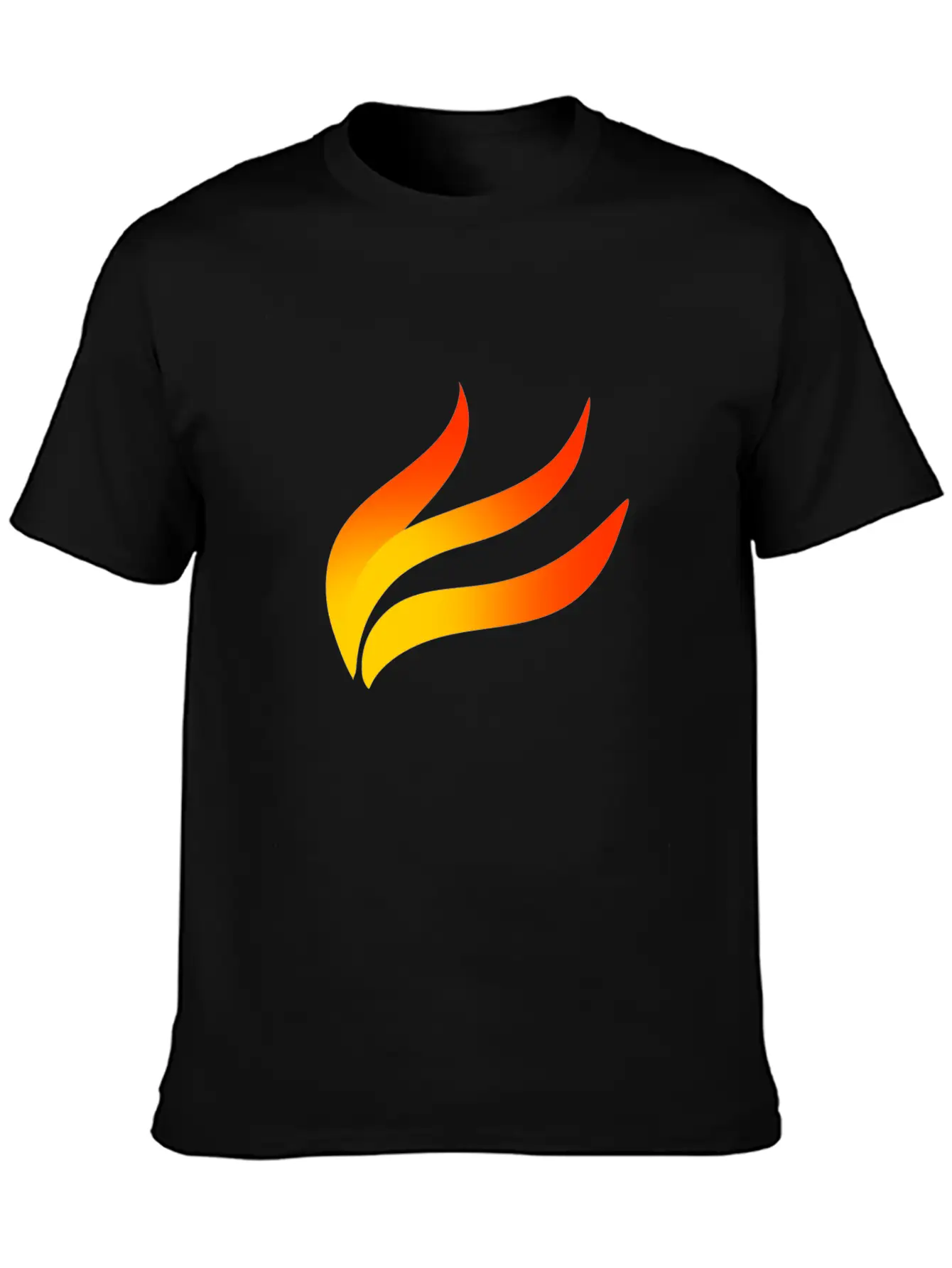 Flame Colour Basic Graphic T-Shirt ¨C Daily Comfort In Soft Cotton
