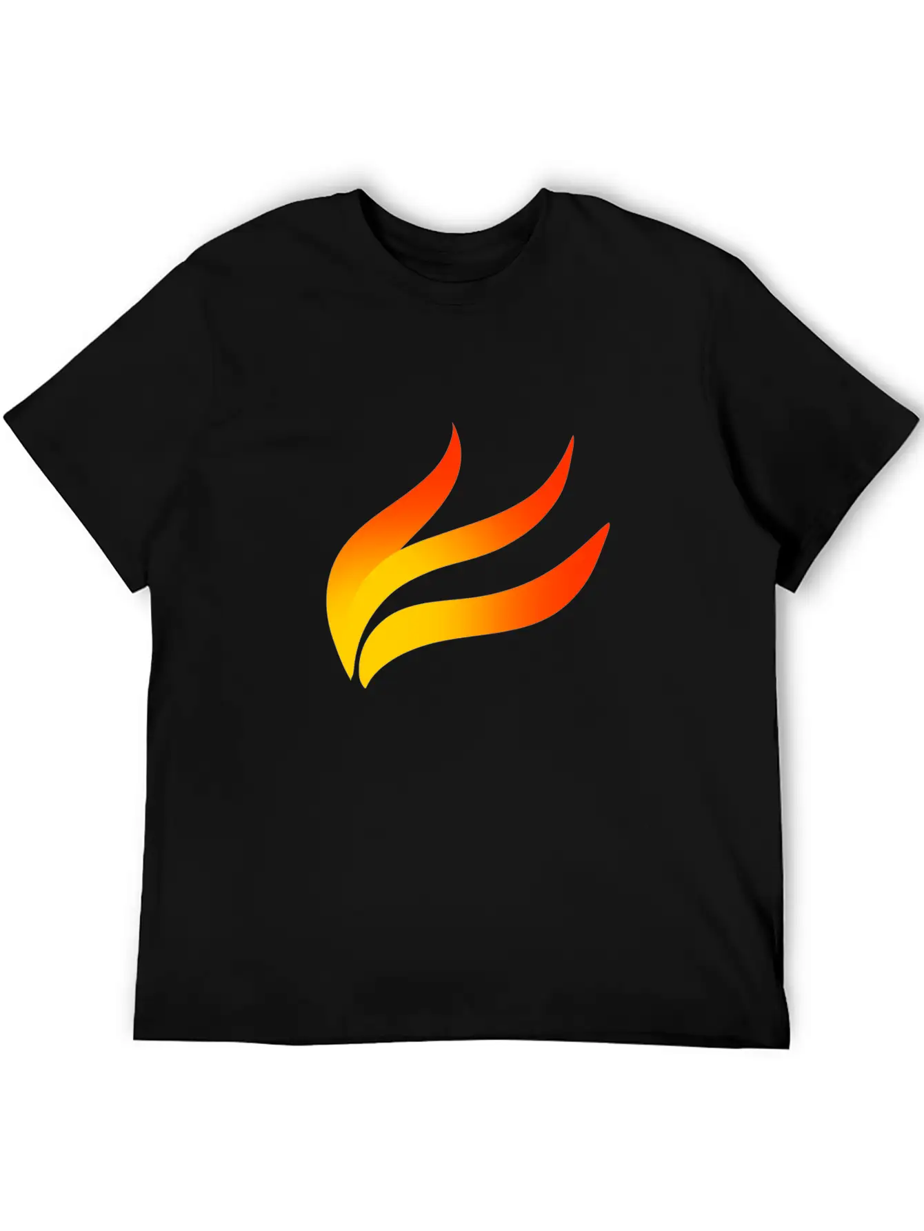 Flame Colour Basic Graphic T-Shirt ¨C Daily Comfort In Soft Cotton